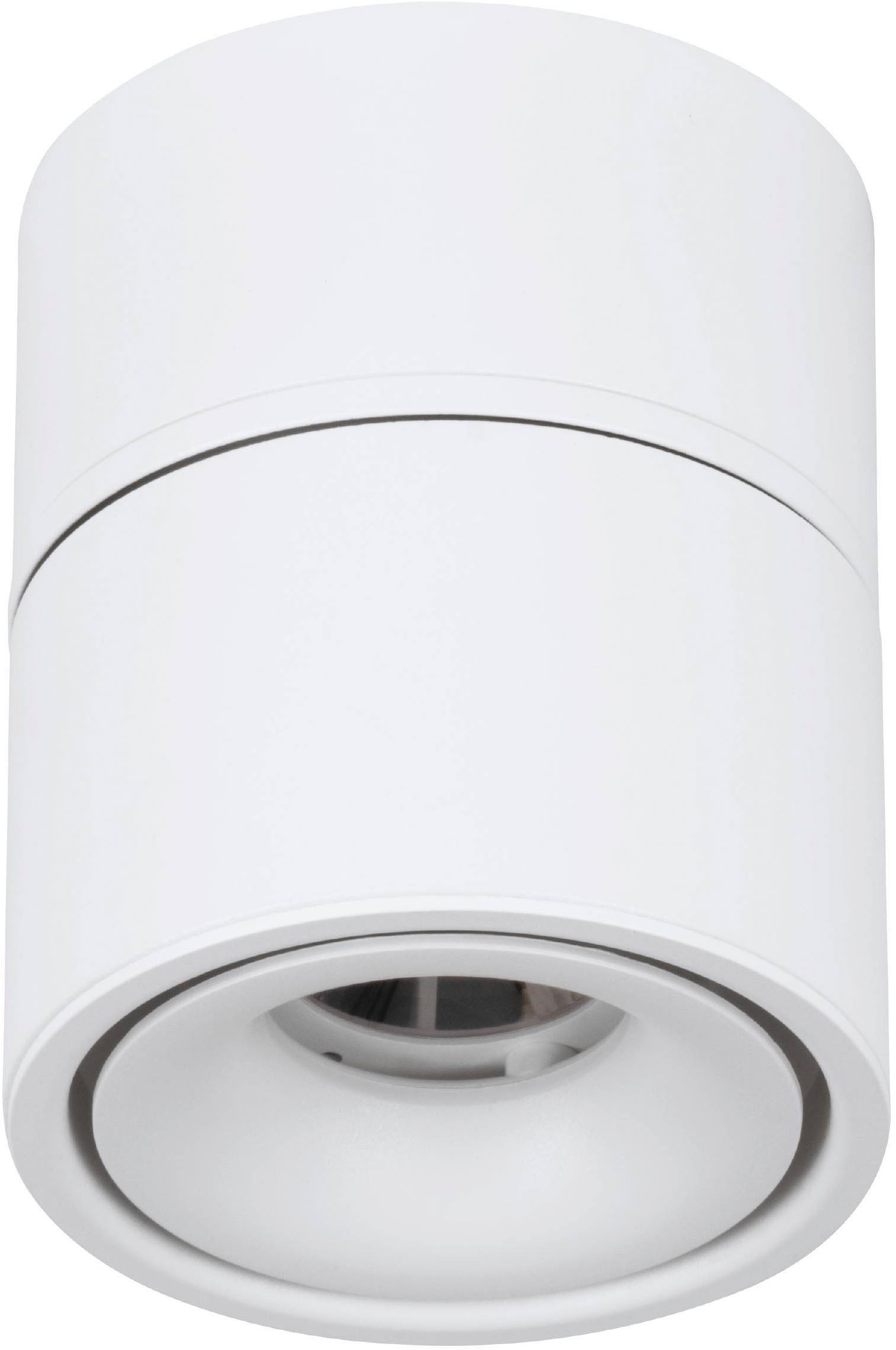 EGLO Deckenleuchte Bohoyo Halb-Einbaustrahler, kegelförmig, Flurlampe, Aufbaulampe, Lampe, LED fest integriert, Warmweiß, Spot - Einbauleuchte - weiß - 1X8W inkl.