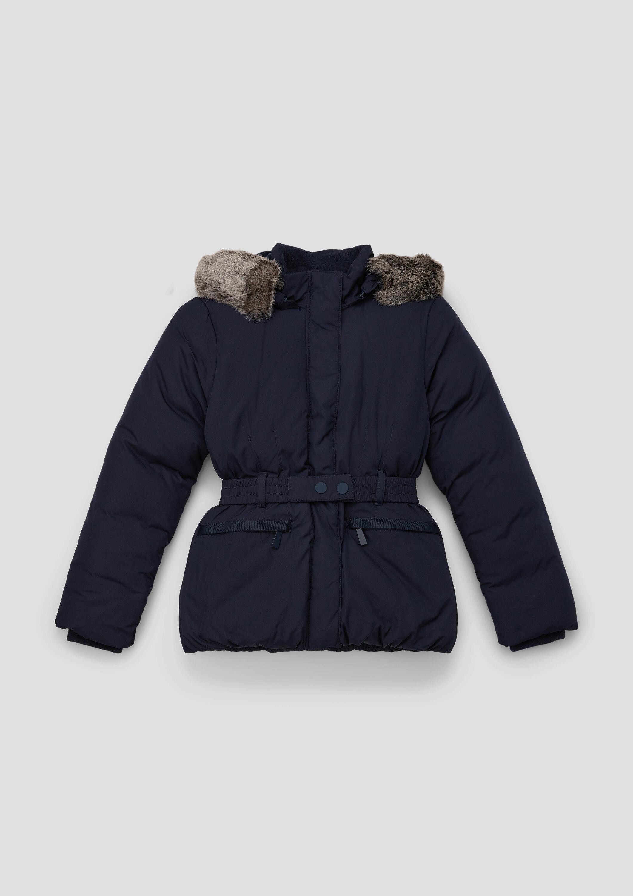 s.Oliver Winterjacke Outdoor-Jacke Wattierte Jacke mit Fleece-Futter