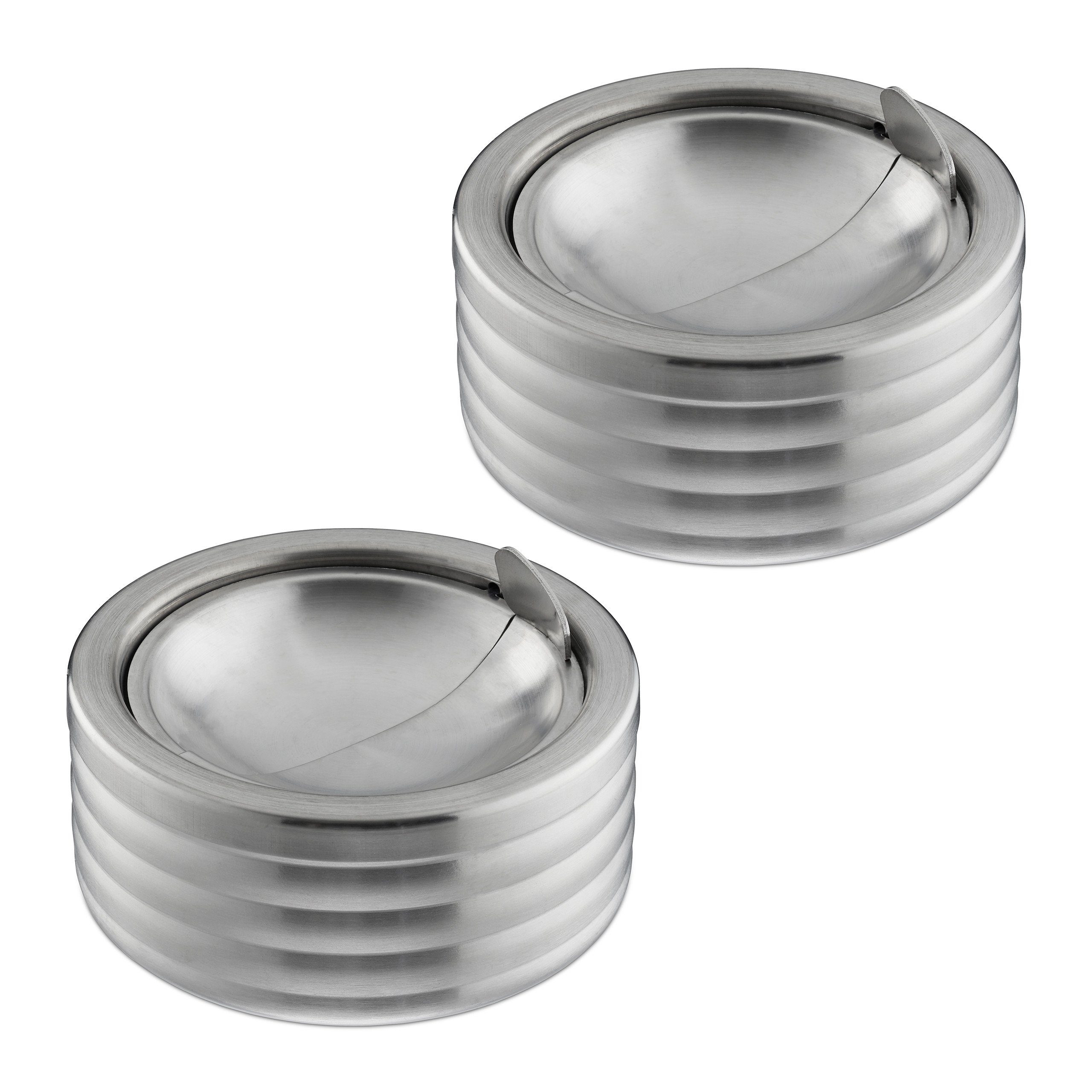 Aschenbecher 2 x Windaschenbecher mit Deckel