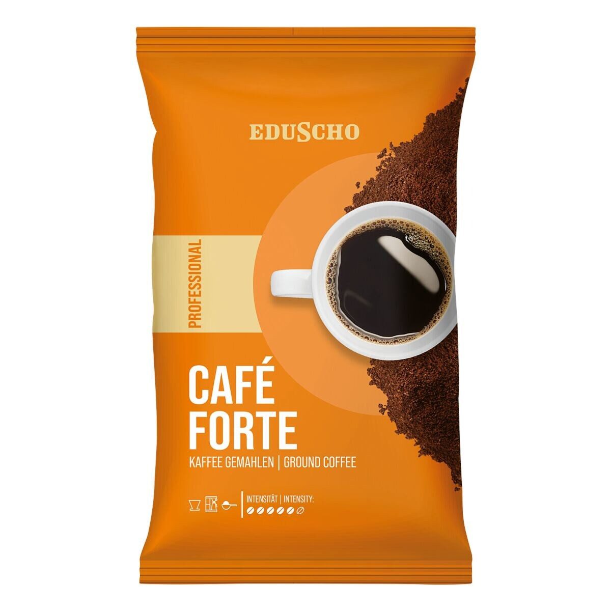 EDUSCHO Kaffee Professional CAFÉ FORTE, 500 g, gemahlen