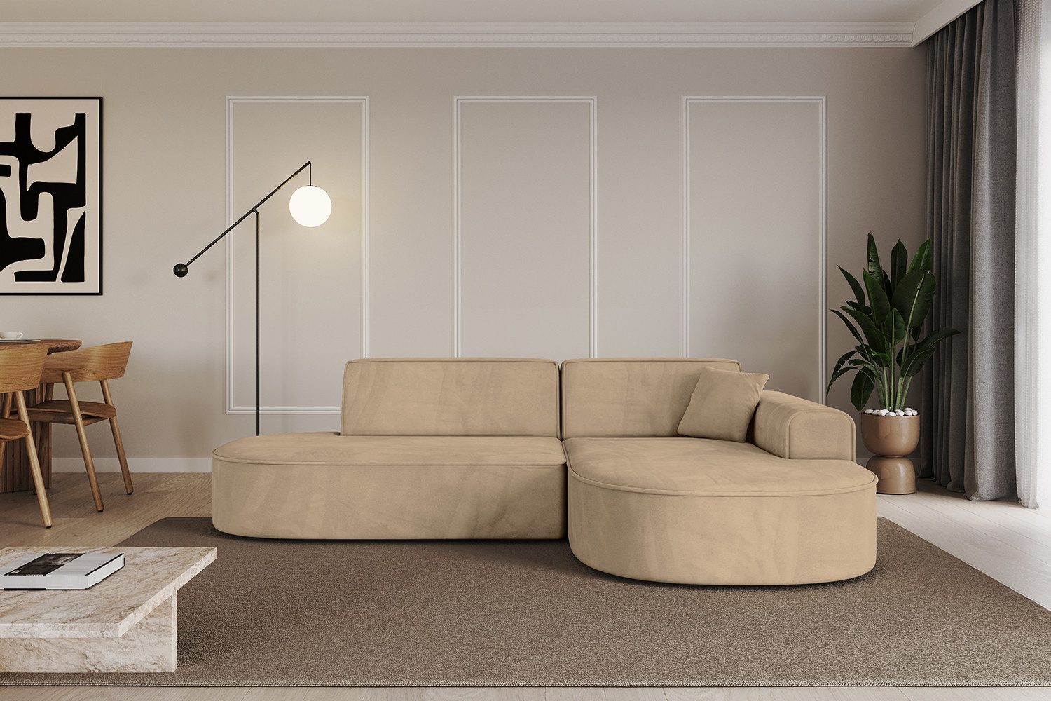 ALTDECOR Ecksofa MARI-L1, Sofa Praktische Bequeme Funktionsecke Couch L-Form Eckcouch, Corner Sofa L-Form Vielseitige Sofa Wohnlandschaft Wohnzimmer