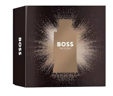 BOSS Eau de Parfum Hugo Boss The Scent Kulturbeutel Spray 50 ml Deodorant 150 ml Set, 3-tlg., Kulturbeutel, Männerduft, Orientalisch, Hochwertig, Langanhaltend