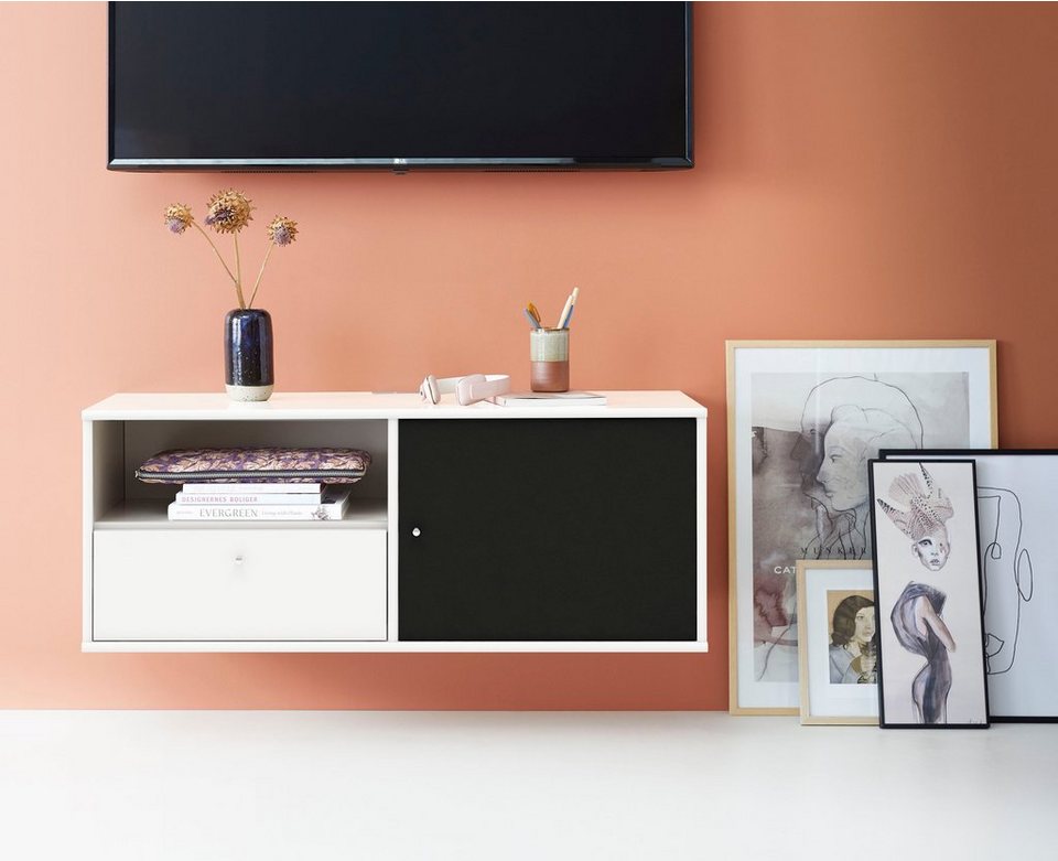 Hammel Furniture TV-Board Mistral Fernsehschrank, Medienmöbel, Hängend, mit  Tür mit Akustikstoff, Kabeldurchführung, Lowboard, B: 108 cm