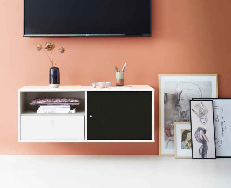 Hammel Furniture Media-Board Mistral, mit einer Stofftür und Schublade, Wandmontage/stehend, Breite: 108 cm