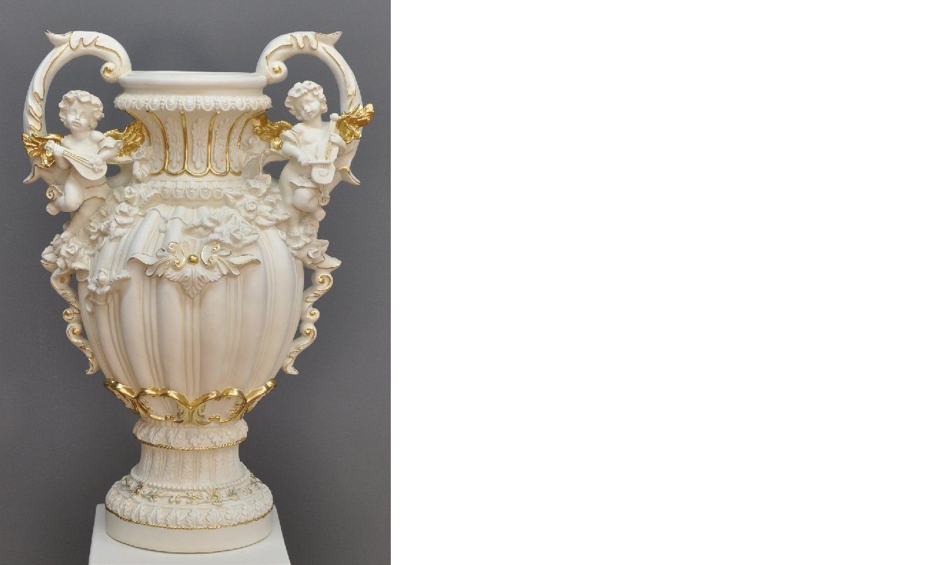 JVmoebel Skulptur XXL Vase Tisch Dekoration Deko Vasen Antik Stil Figur Kelch Rom 71cm
