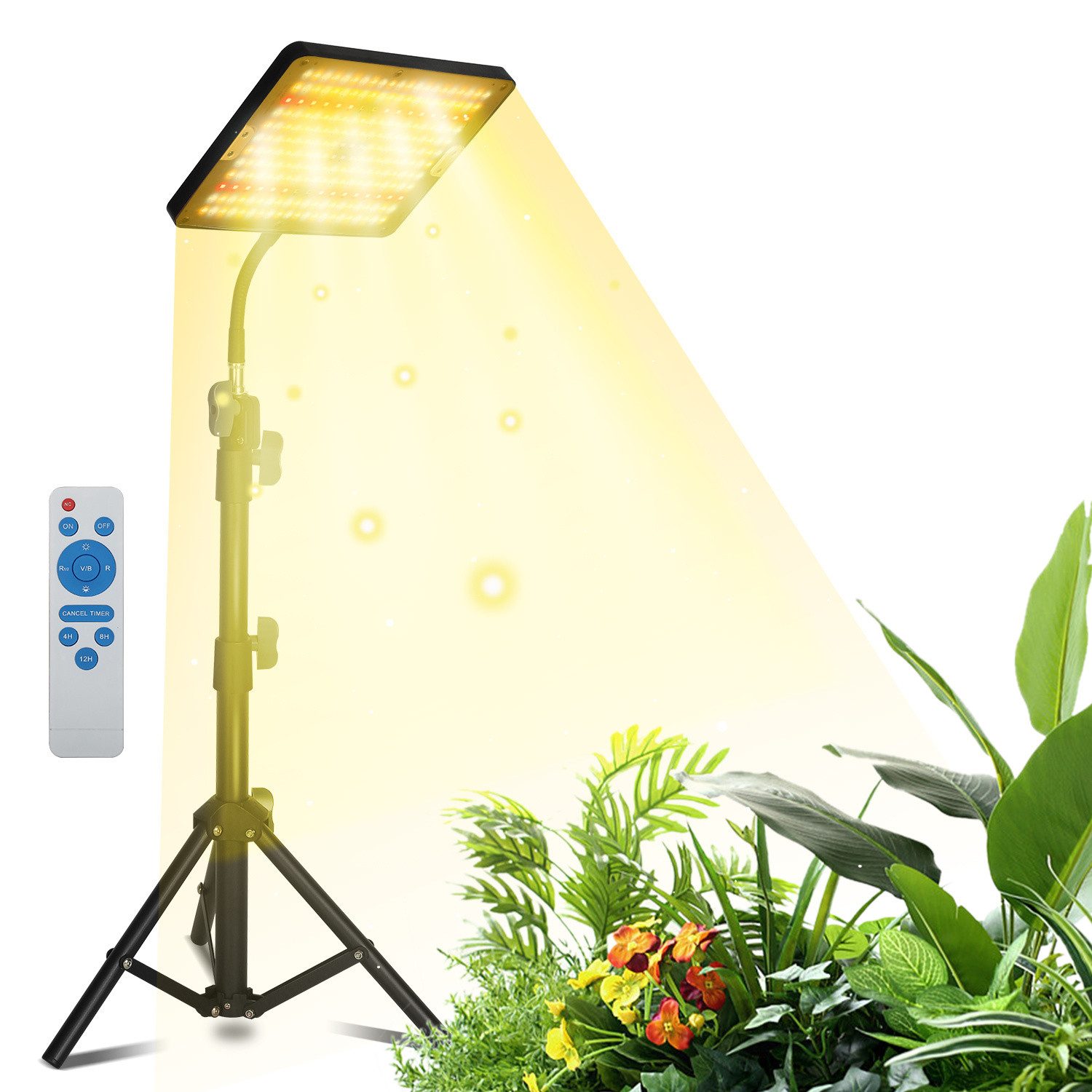 Clanmacy Pflanzenlampe LED Vollspektrum Pflanzenlicht,3 Licht günstig online kaufen