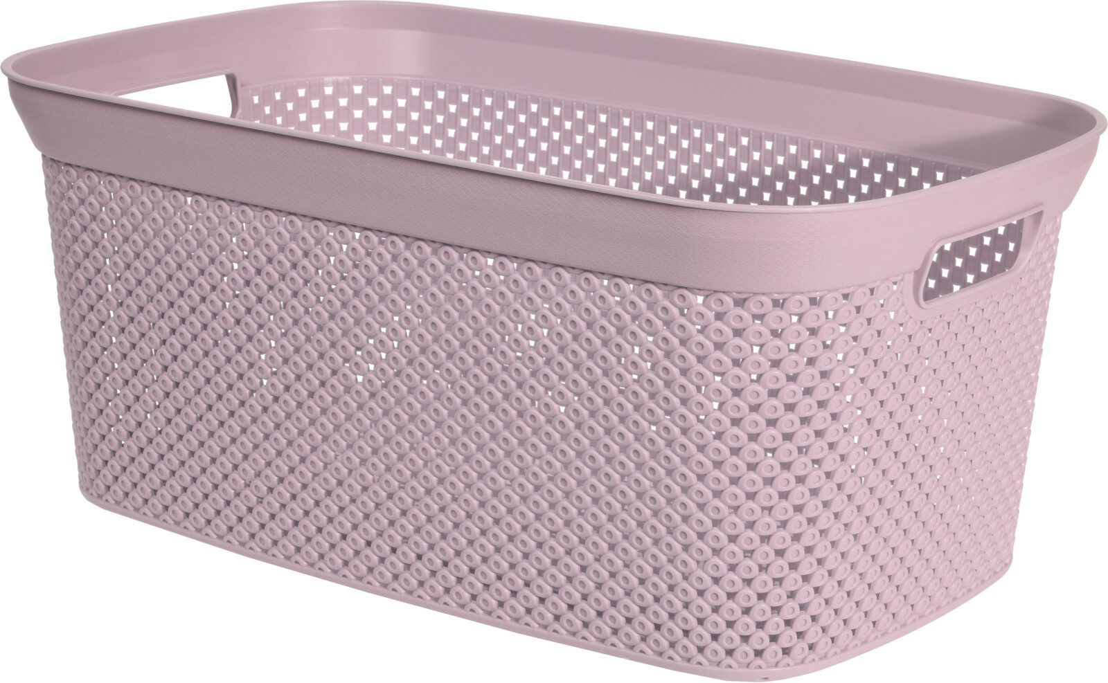 Koopman Wäschekorb Wäschewanne Kunststoff 4 Farben 4er Set (4 St), Rosa, 2 Tragegriffe, 35 Liter, Kunststoff, Stabil