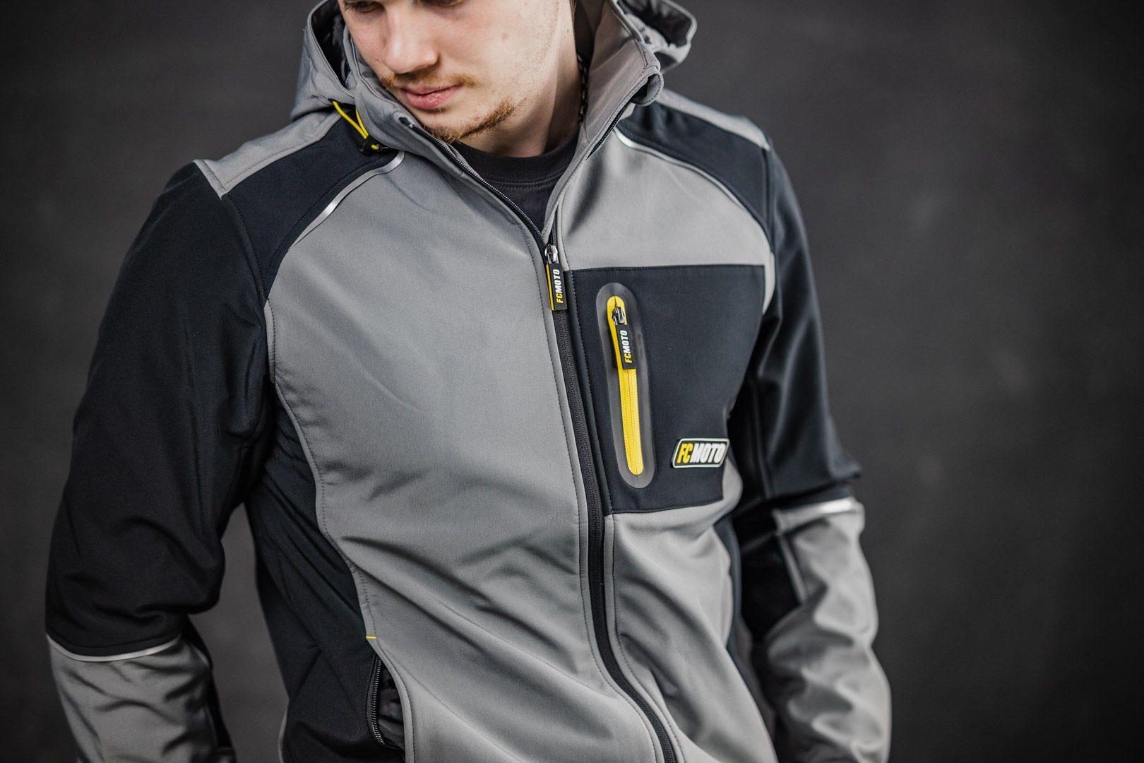 FC-Moto Motorradjacke FCM-SSJ Softshell Jacke