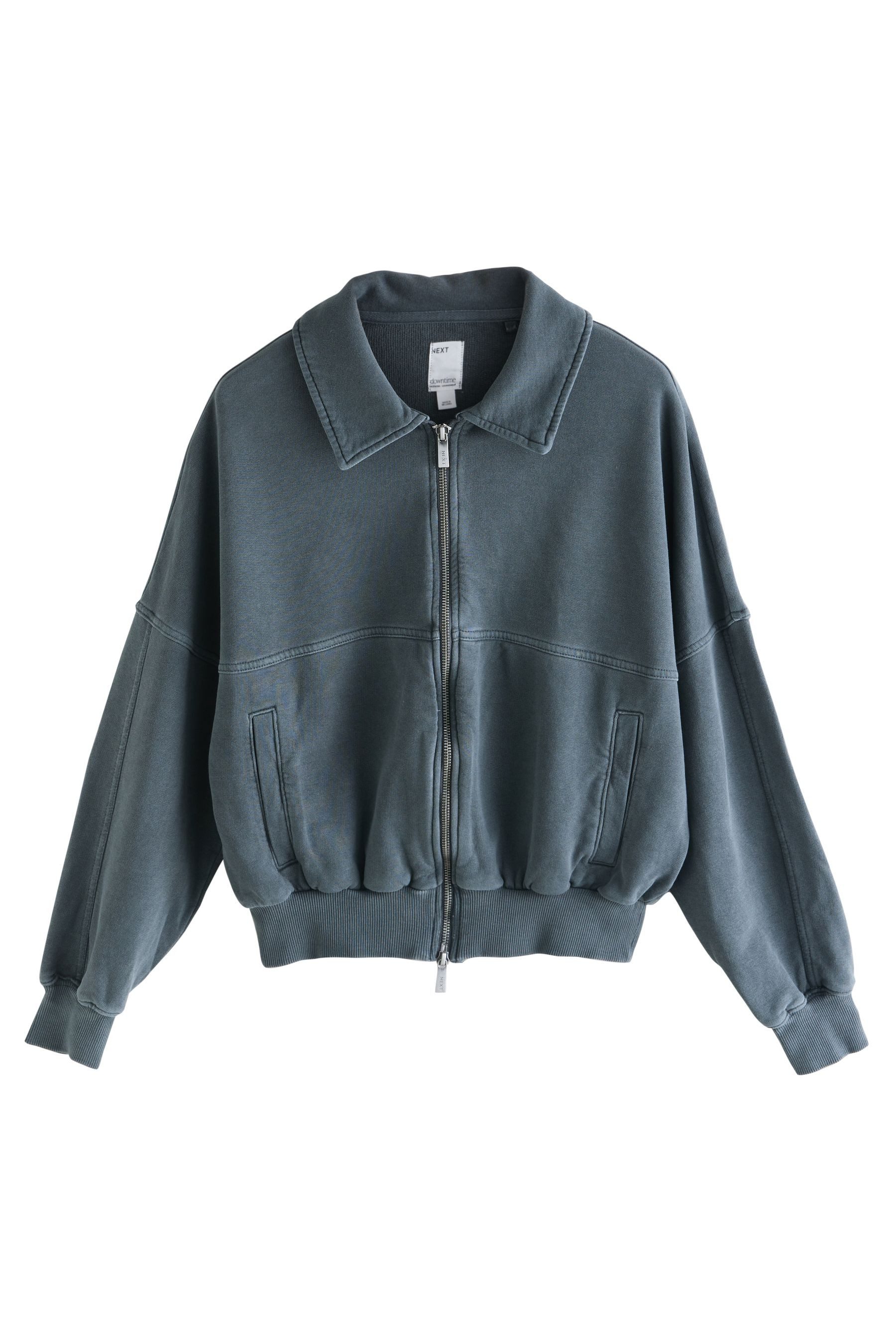 Next Bomberjacke Jacke im Bomber-Stil mit Kragen (1-St)