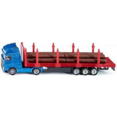 Siku Spielzeug-LKW 1659 - Holz-Transport-LKW - blau/rot