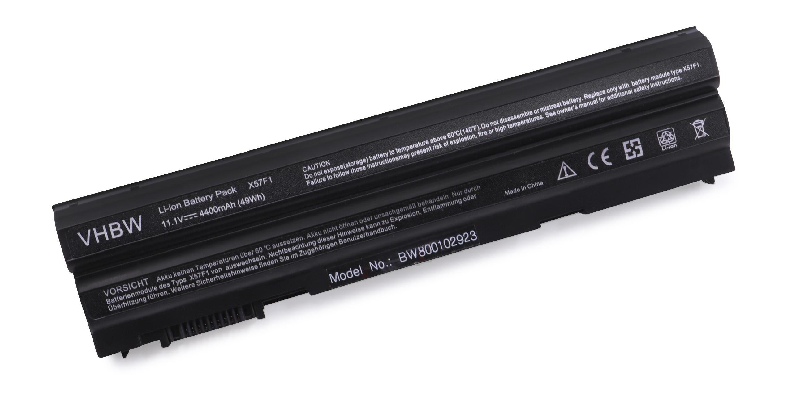 vhbw passend für Dell Latitude E6440, E6420 ATG, E6520, E6530, E6420 XFR, Laptop-Akku 4400 mAh