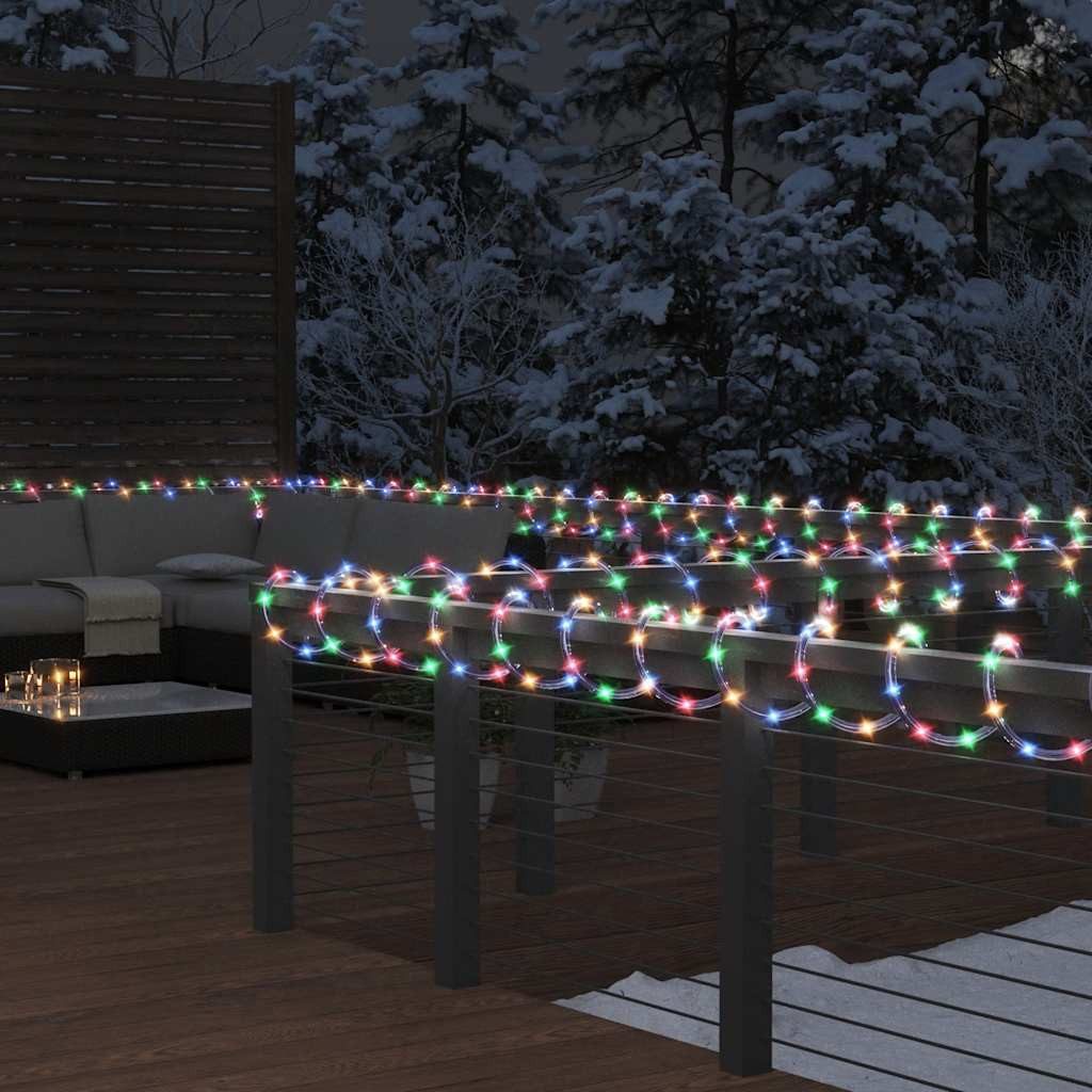 furnicato Lichterschlauch Mehrfarbiger LED-Lichtschlauch 5 m mit 120 LEDs