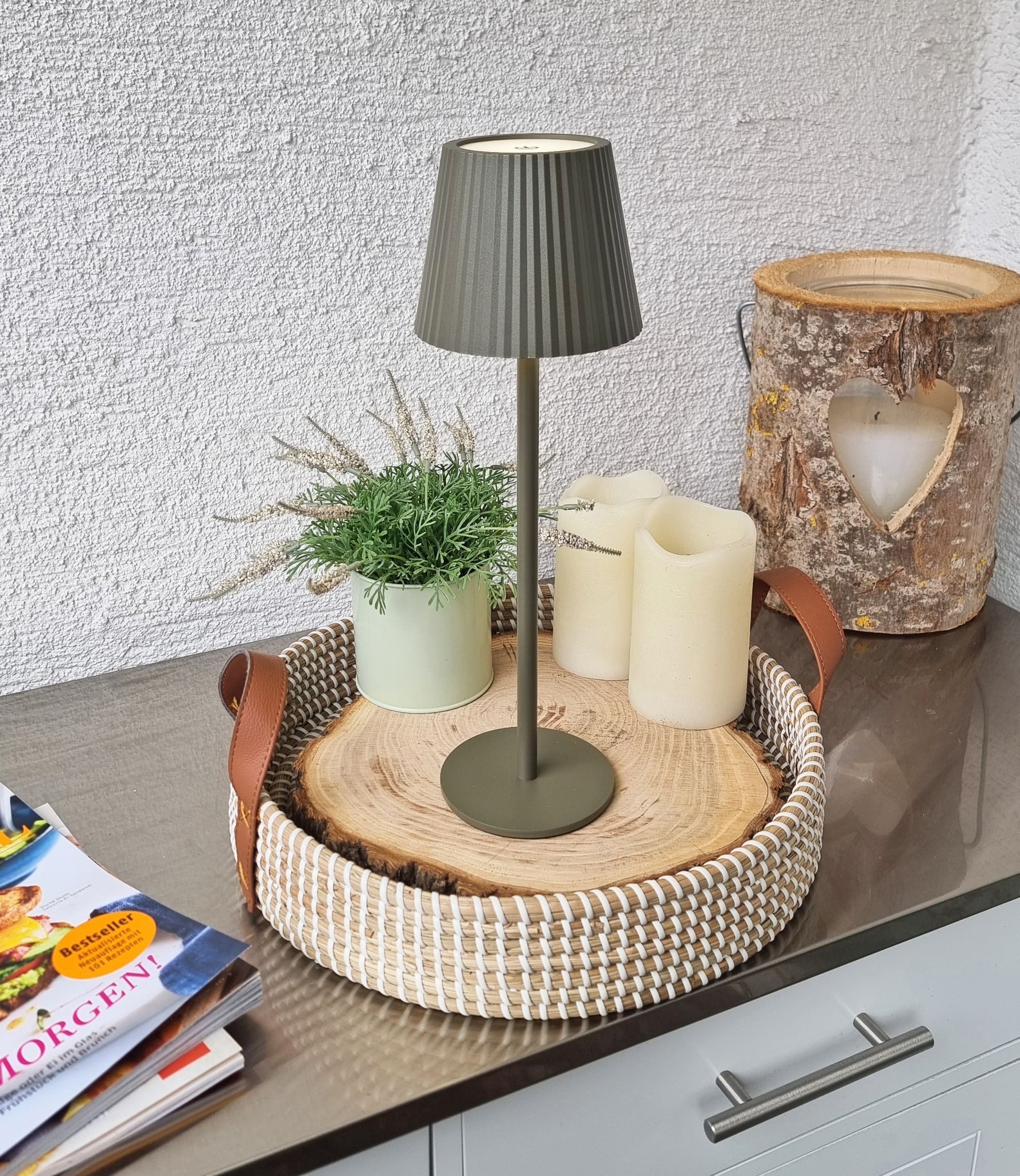 Coen Bakker Deco BV LED Tischleuchte Touch Tischlampe Dimmbar Akku In-/Outd günstig online kaufen