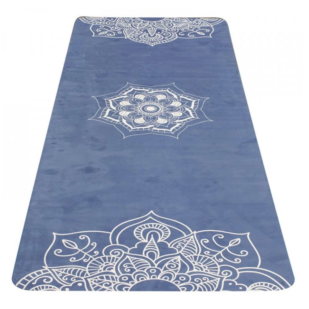 Yate Yogamatte Yogamatte mit Naturkautschuk & Mikrofaser (185 x 68 cm), Rutschfest, Stabil, Faltbar