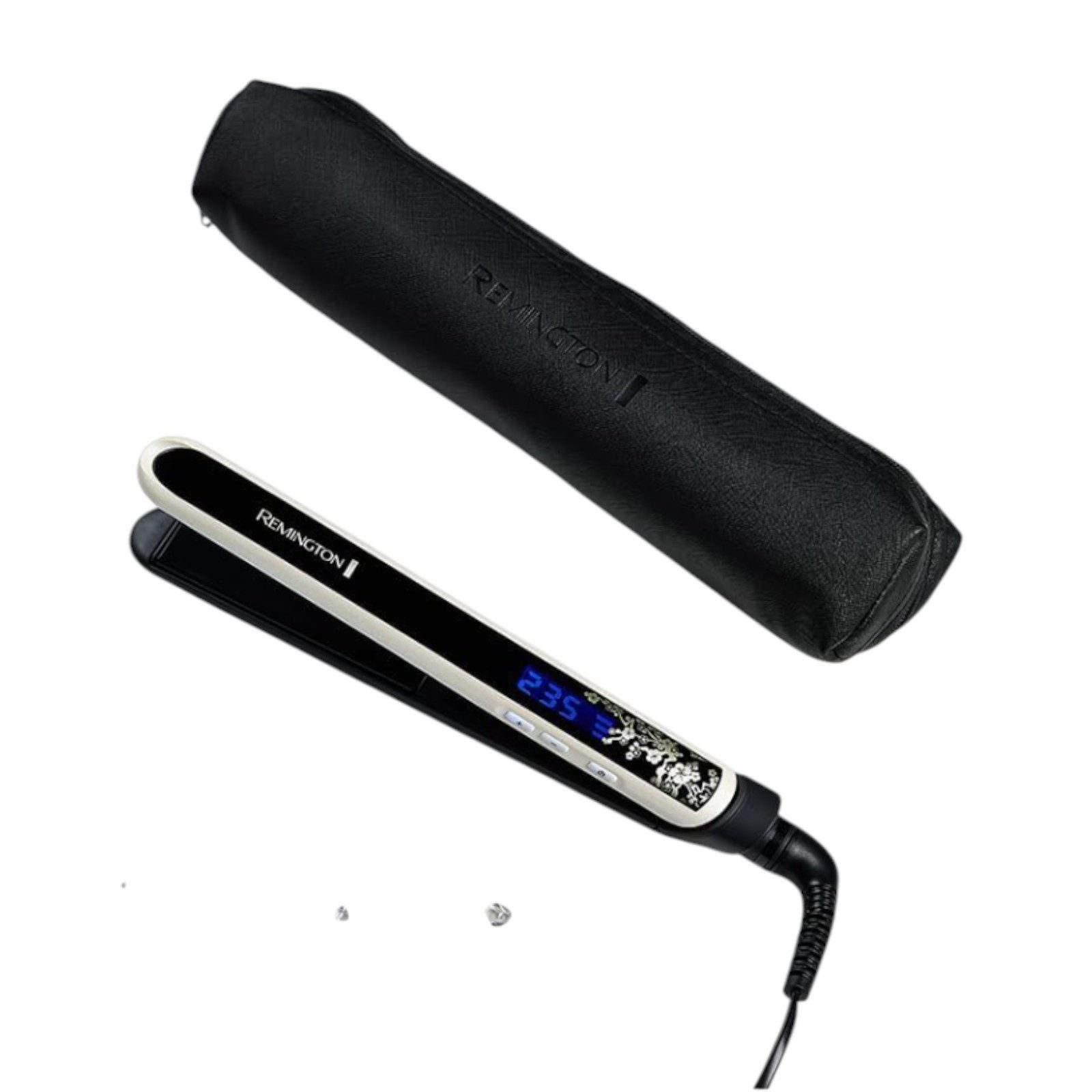 Remington Glätteisen Pearl Haarglätter S9501 Keramikbeschichtung, LCD-Display, 150-235°C, inkl. Aufbewahrungstasche