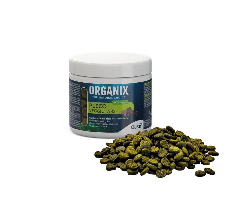 Fisch-Futterspender Oase ORGANIX Pleco Veggie Tabs 175 ml- hochwertiges pflanzliches Welsf
