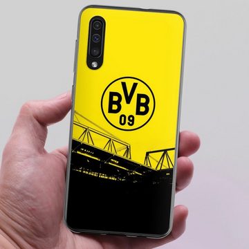 DeinDesign Handyhülle Borussia Dortmund BVB Fanartikel Stadion Schwarz-Gelb - BVB, Samsung Galaxy A30s Silikon Hülle Bumper Case Handy Schutzhülle