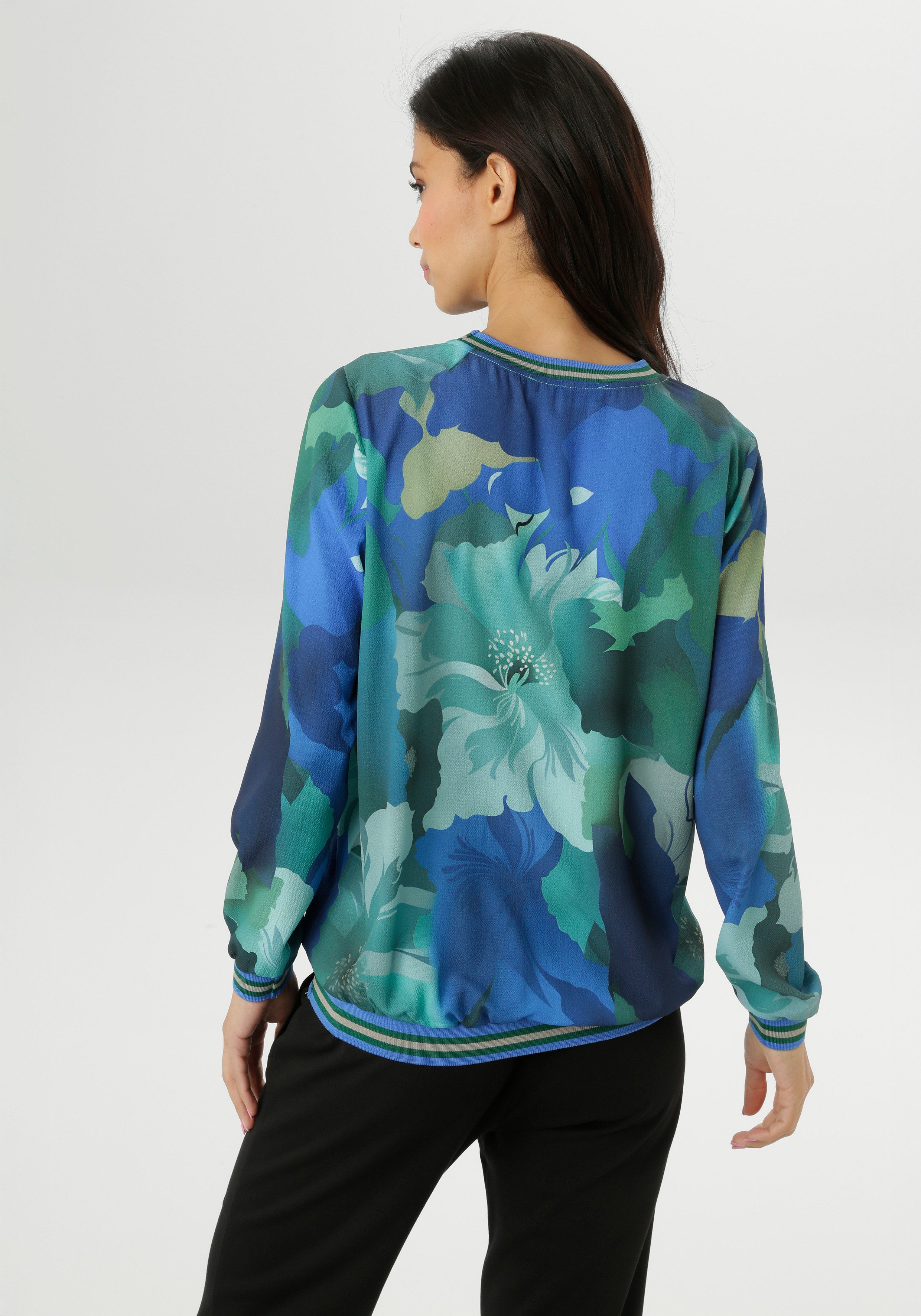 Aniston SELECTED Shirtbluse mit gestreiften, sportiven günstig online kaufen