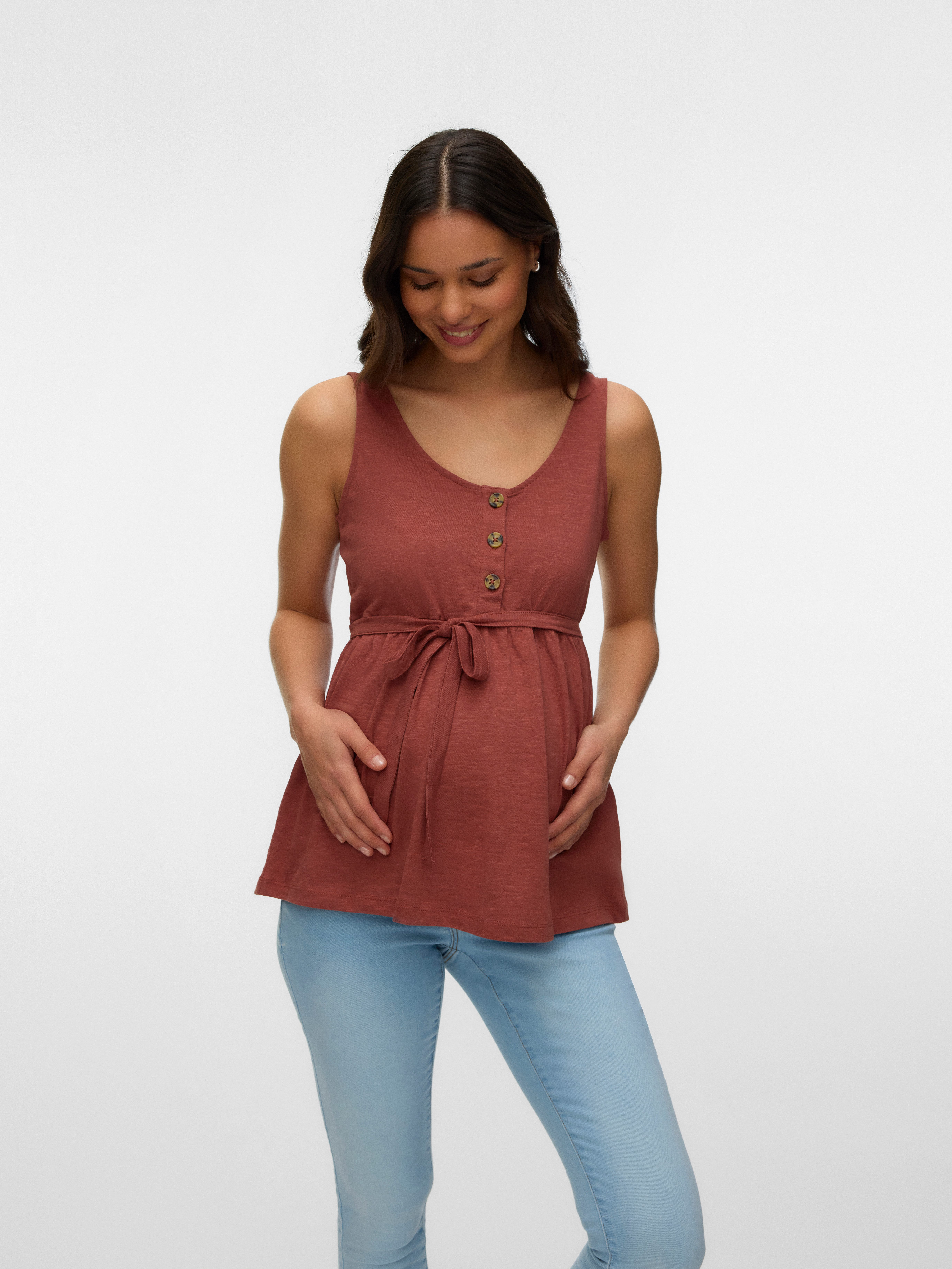 Mamalicious Umstandsshirt MLEVI LIA SL JRS TOP 2F NOOS