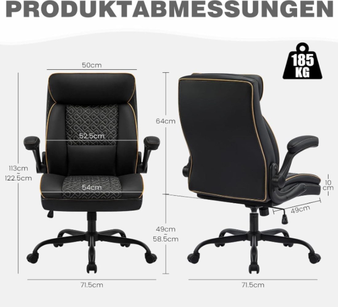 Hellove Bürostuhl Chefsessel Schreibtischstuhl Drehstuhl Computerstuhl günstig online kaufen