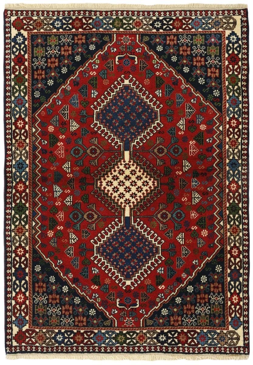 Orientteppich Yalameh 100x142 Handgeknüpfter Orientteppich / Perserteppich, Nain Trading, rechteckig, Höhe: 12 mm