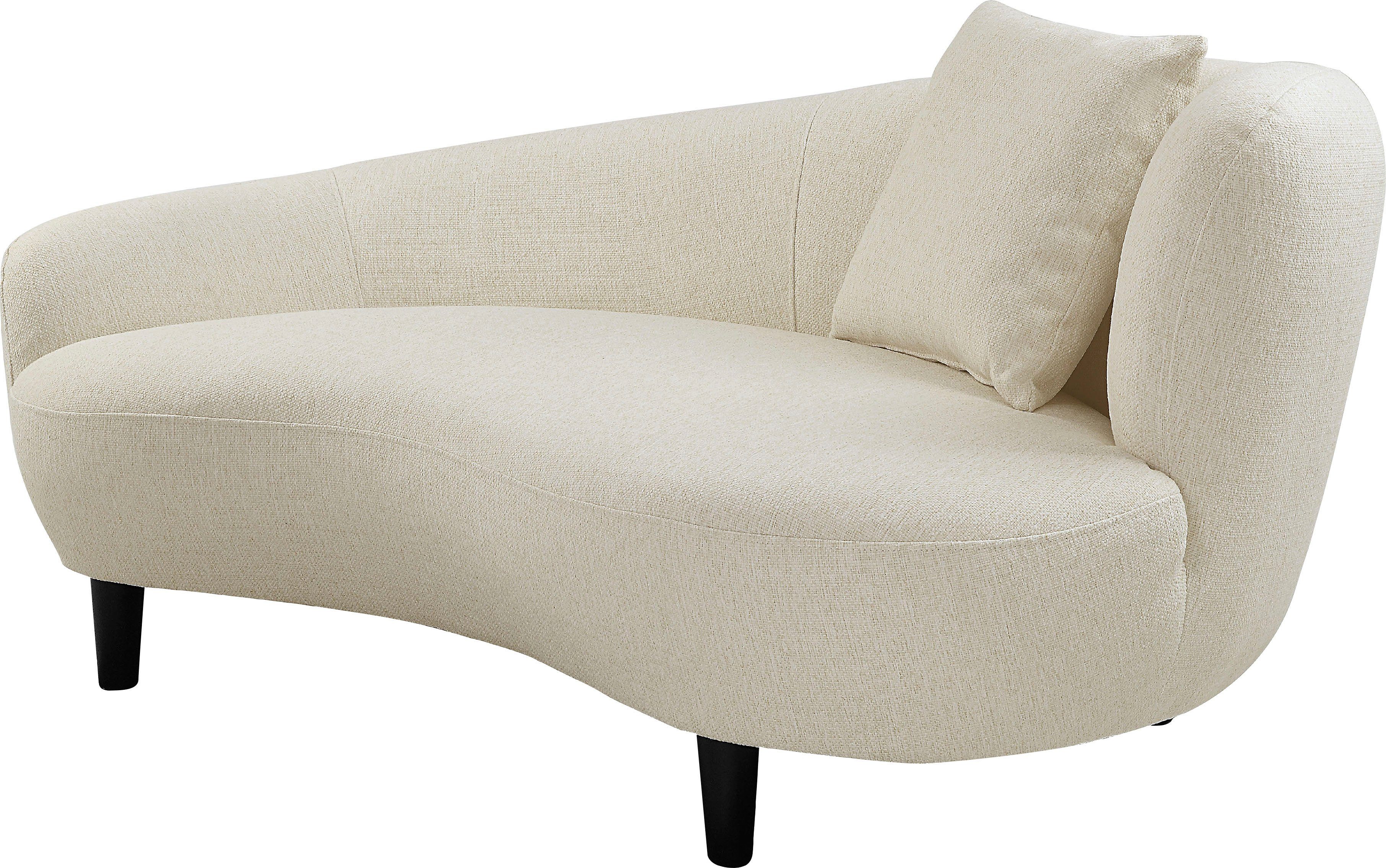 ATLANTIC home collection Chaiselongue Olivia, Nierenform-Sofa mit Zierkisse günstig online kaufen