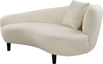 ATLANTIC home collection Chaiselongue Olivia, Nierenform-Sofa mit Zierkissen im Originalbezug