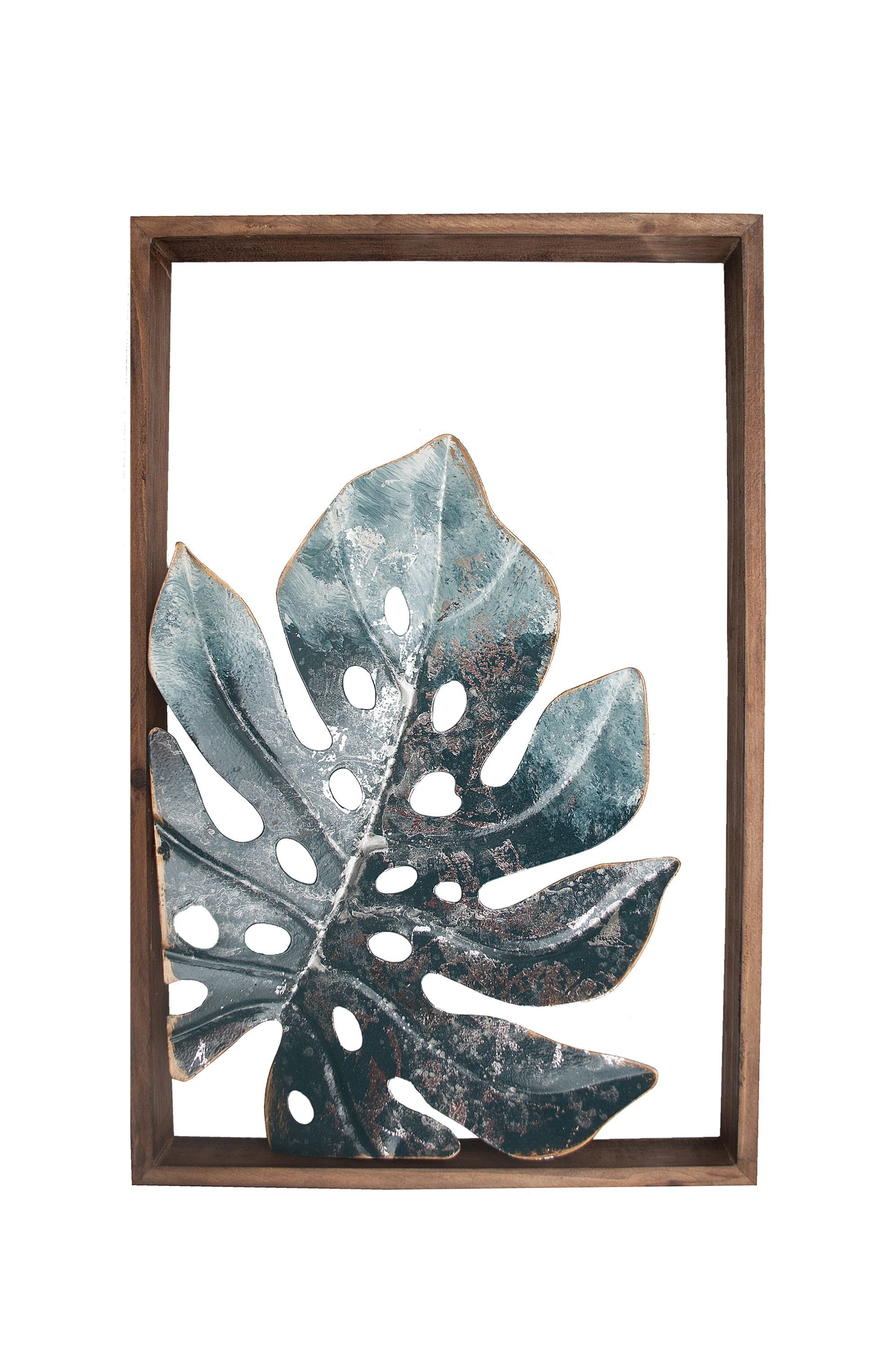 NTK-Collection Wanddekoobjekt Wanddeko Blatt Monstera (Stück, 1 St) günstig online kaufen