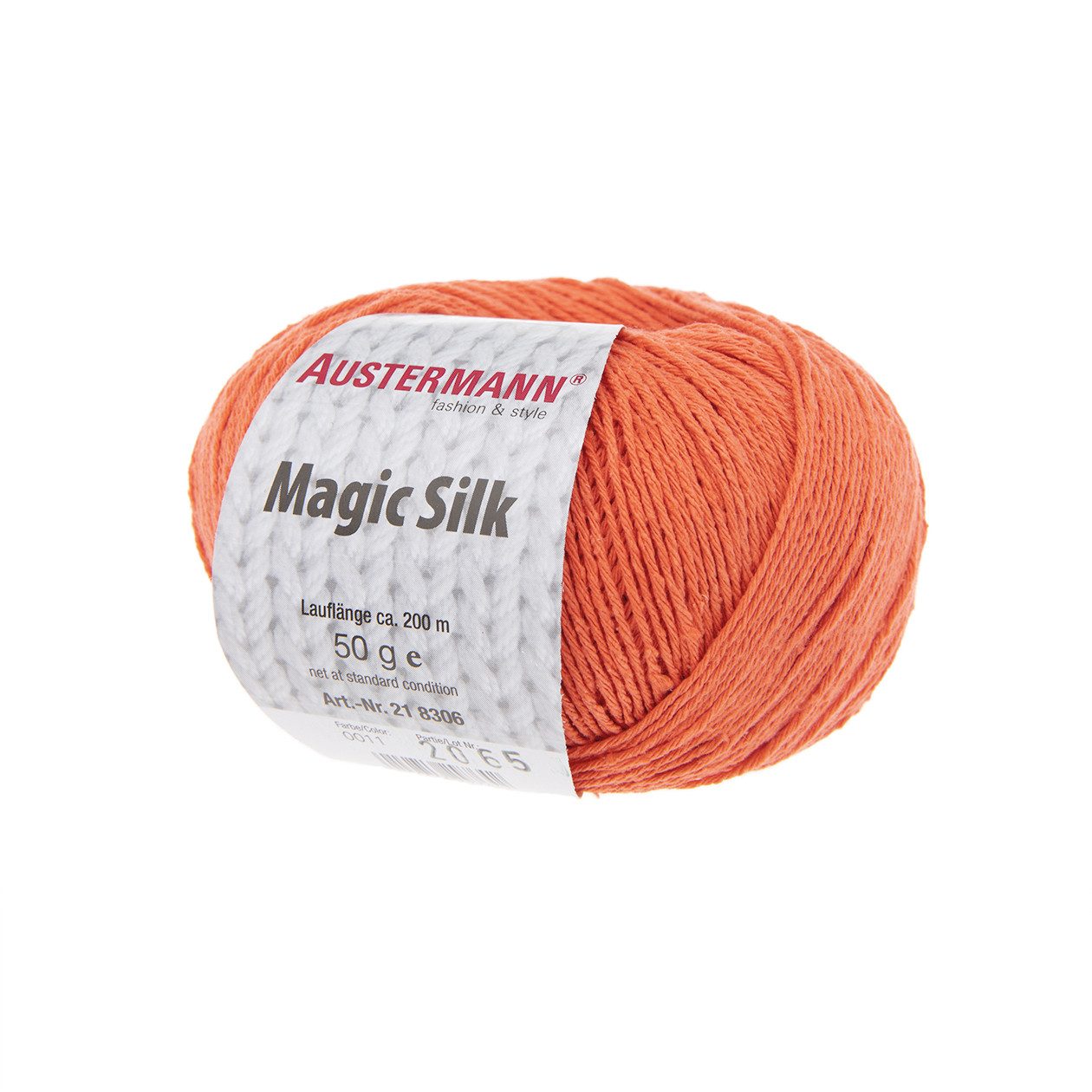 Austermann Garn Magic Silk Häkelwolle, 200,00 m, leichtes, edles Garn