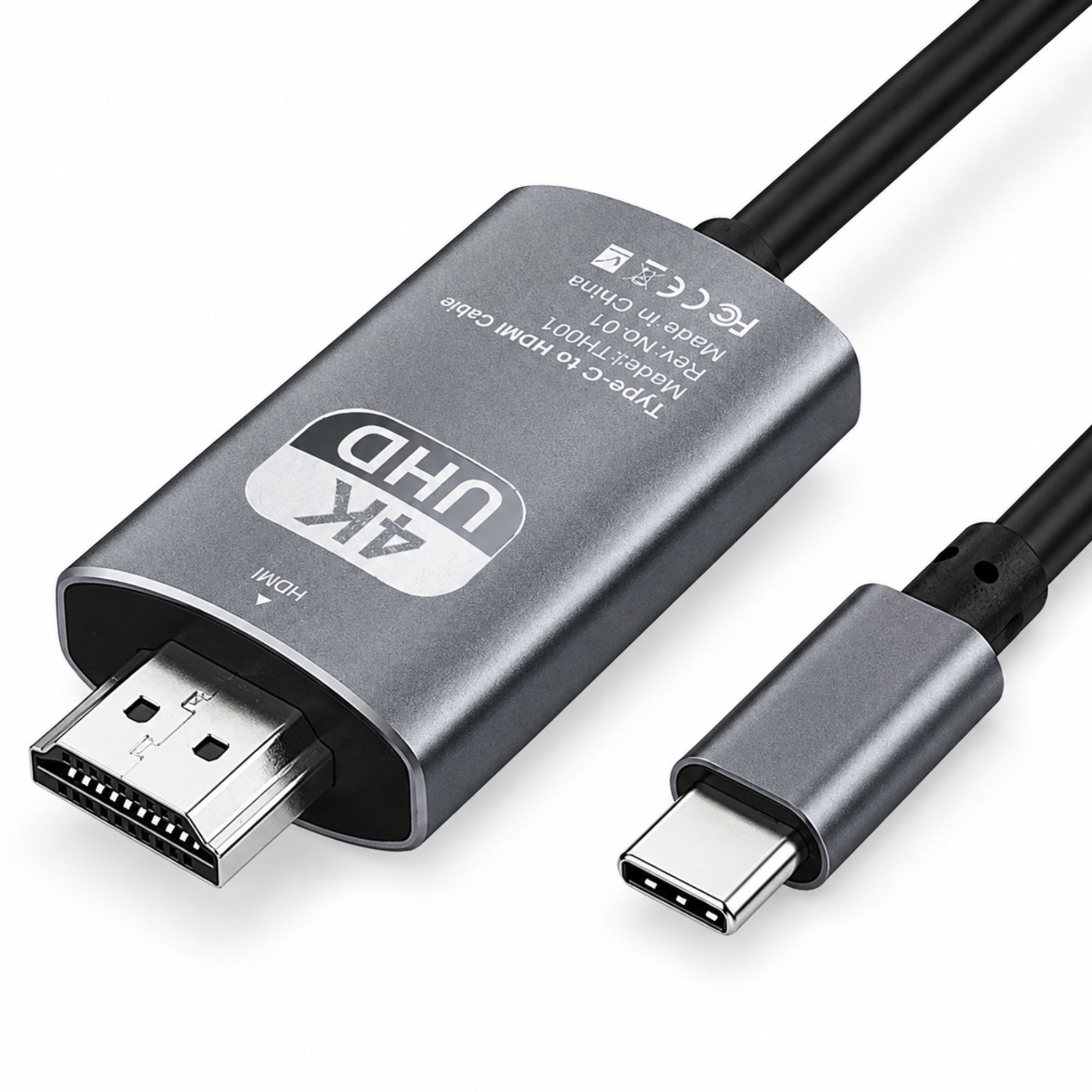 Bolwins A77C USB C auf HDMI Kabel Adapter 1,8m TV Projektor Monitor USB Typ C HDMI-Kabel, USB-C, HDMI (180 cm), USB-C auf HDMI Audio- und Videoübertragung 4K Ultra HD Auflösung