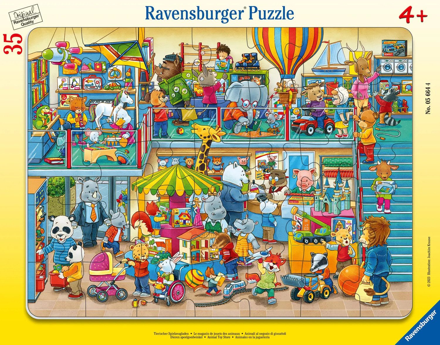 Ravensburger Puzzle Ravensburger Kinderpuzzle - 05664 Tierischer Spielzeugl günstig online kaufen
