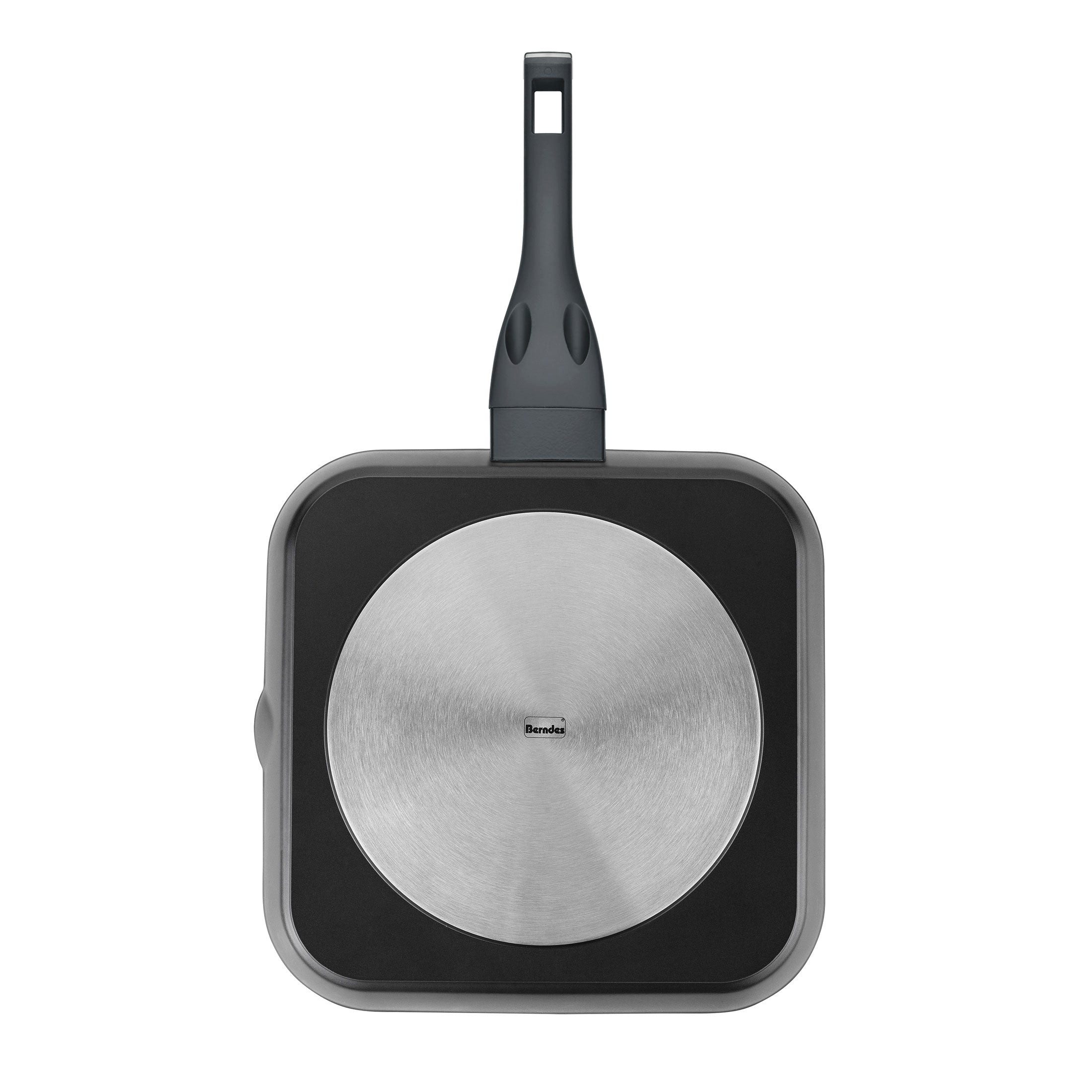 Berndes Grillpfanne 28 cm, Aluminium, schwarz - Balance® Induction Enduro, Aluminium, schlaggeschmiedet
