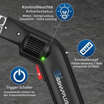 Insma Heißdrahtschneider, 240 in W, Styroporschneider mit 3 Nichrom Klingen(20+15+12CM), 0-300℃ Schnell-Heißdrahtschneider mit Kühlsystem & Smart-Chip, Geeignet für Styropor, EPS, EPP