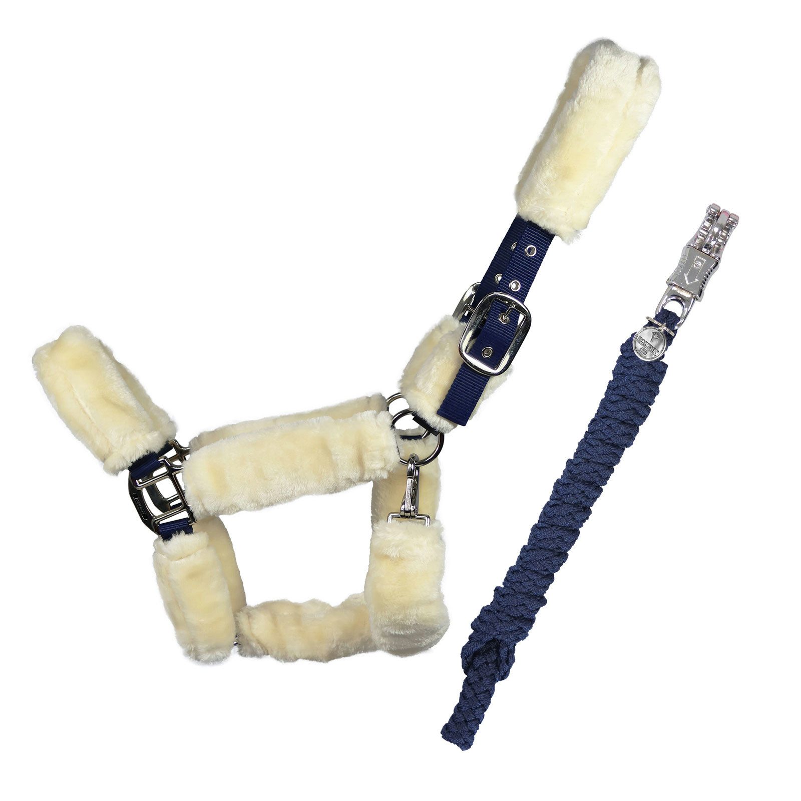 EQuest Кобура Кобура Comfort für Pferde mit Führstrick, navy, L / Full / Warmblut, Polypropylen, Polyester