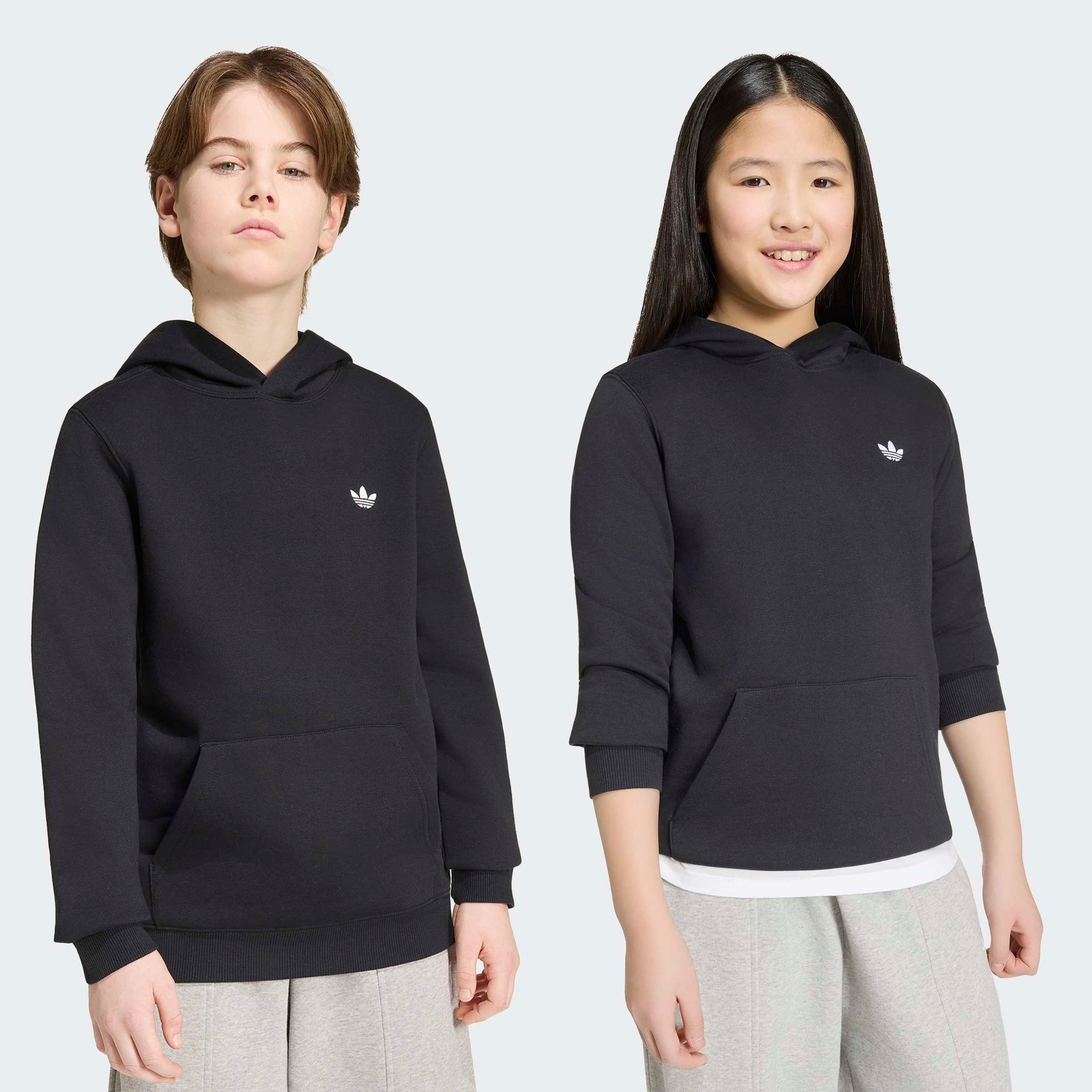 adidas Originals Kapuzensweatshirt REGULAR FLEECE-HOODIE für Kinder, mit Kapuze, ohne Verschluss, aus Baumwolle und Polyester