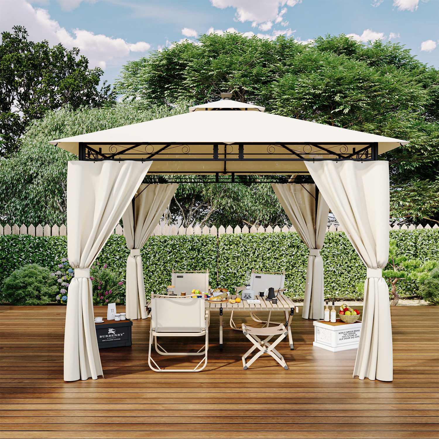 HOMALL Pavillon Garten Gazebo Partyzelt 3 günstig online kaufen