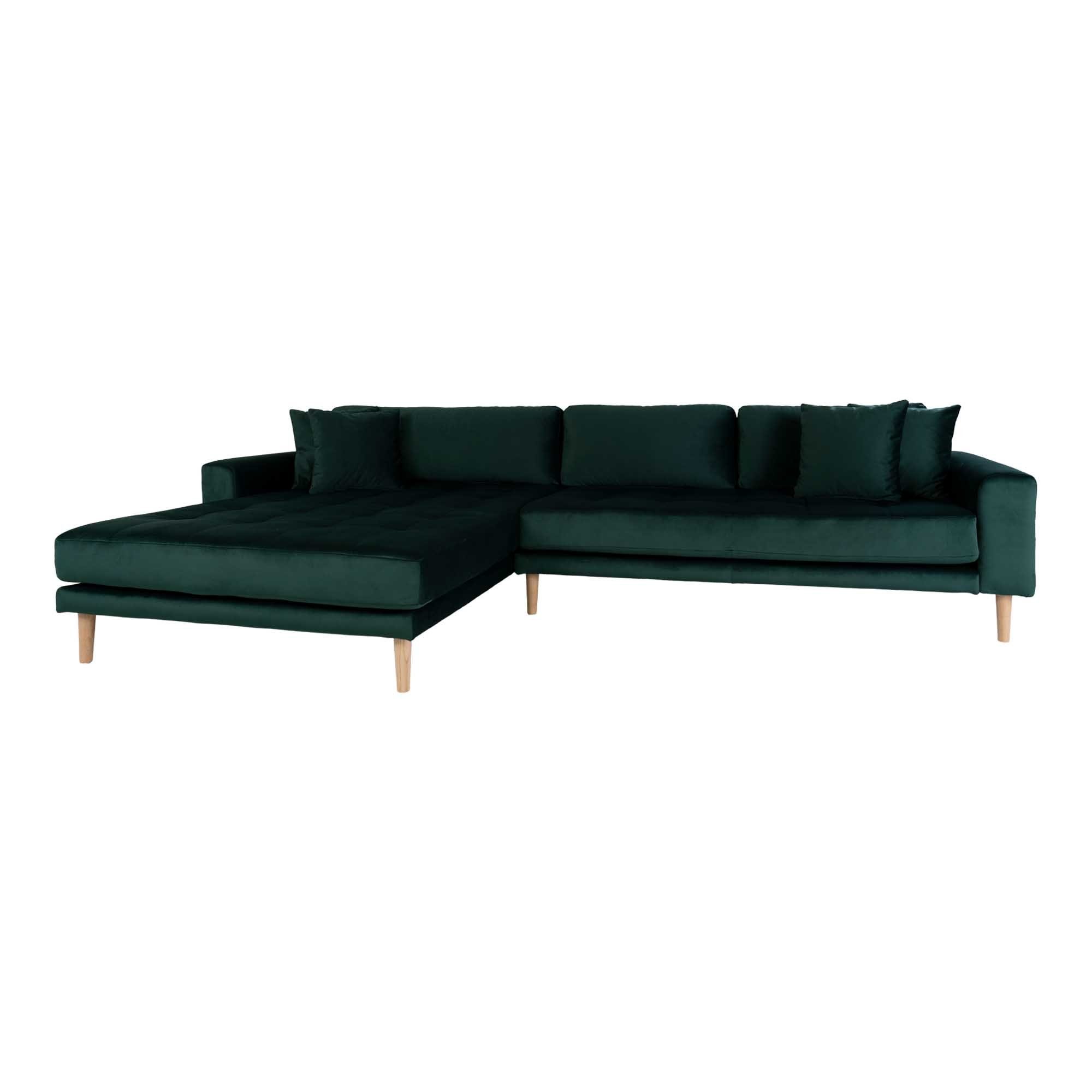 1 Chaiselongue inkl., Sofa Teile Lido Sofa ebuy24 velour linksgewendet