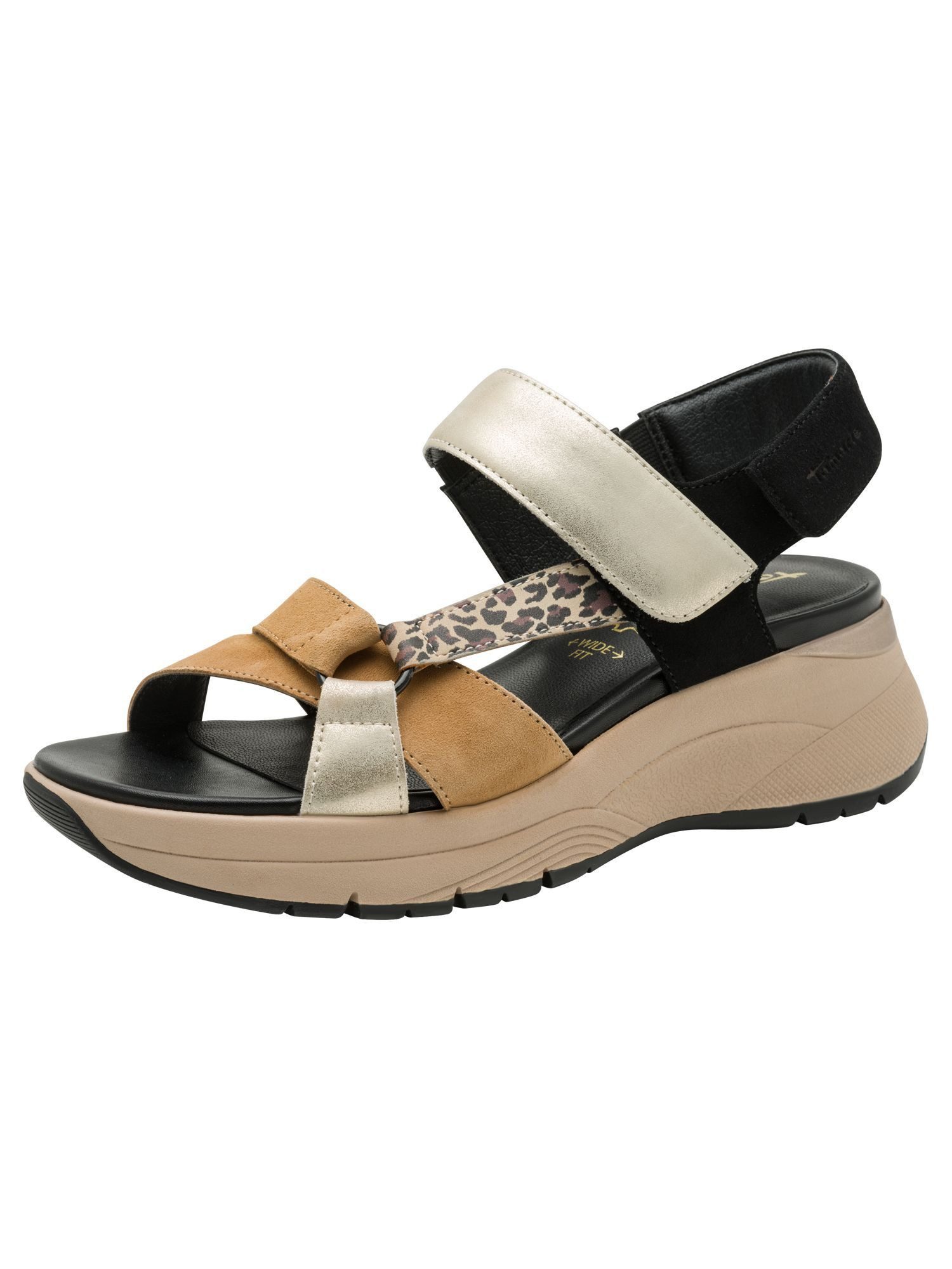 Tamaris WIDE FIT comfortFit Frauen kein Absatz 8-88737-46 Plateausandaletten comfortFit