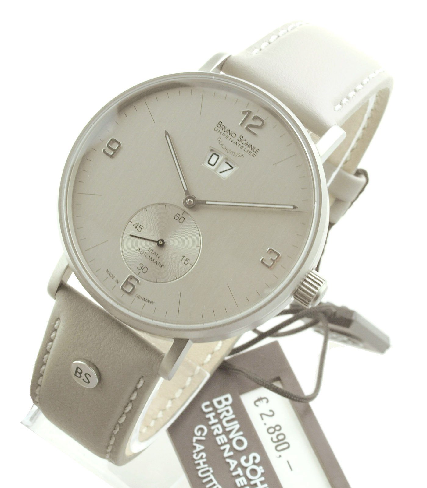 BRUNO SÖHNLE Automatikuhr Herren Uhr Titanium Frankfurt