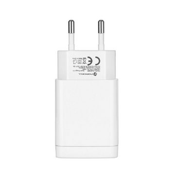 Forcell NETZ-Ladegerät 2A mit USB Stecker und Quick Charge 3.0 Weiß Smartphone-Ladegerät