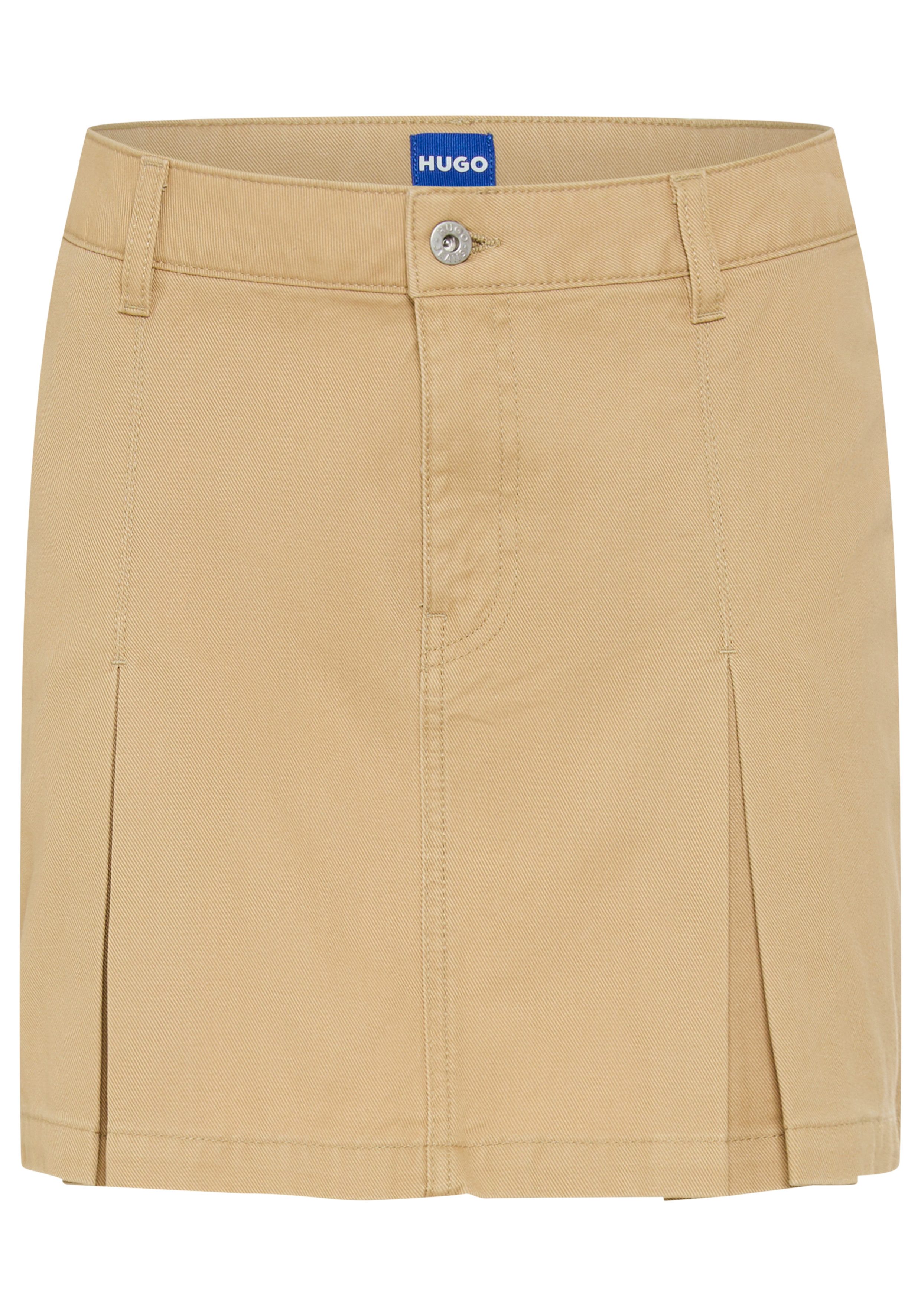 HUGO Minirock Rundale mit Falten, Mid Waist – Bild 4 von 5