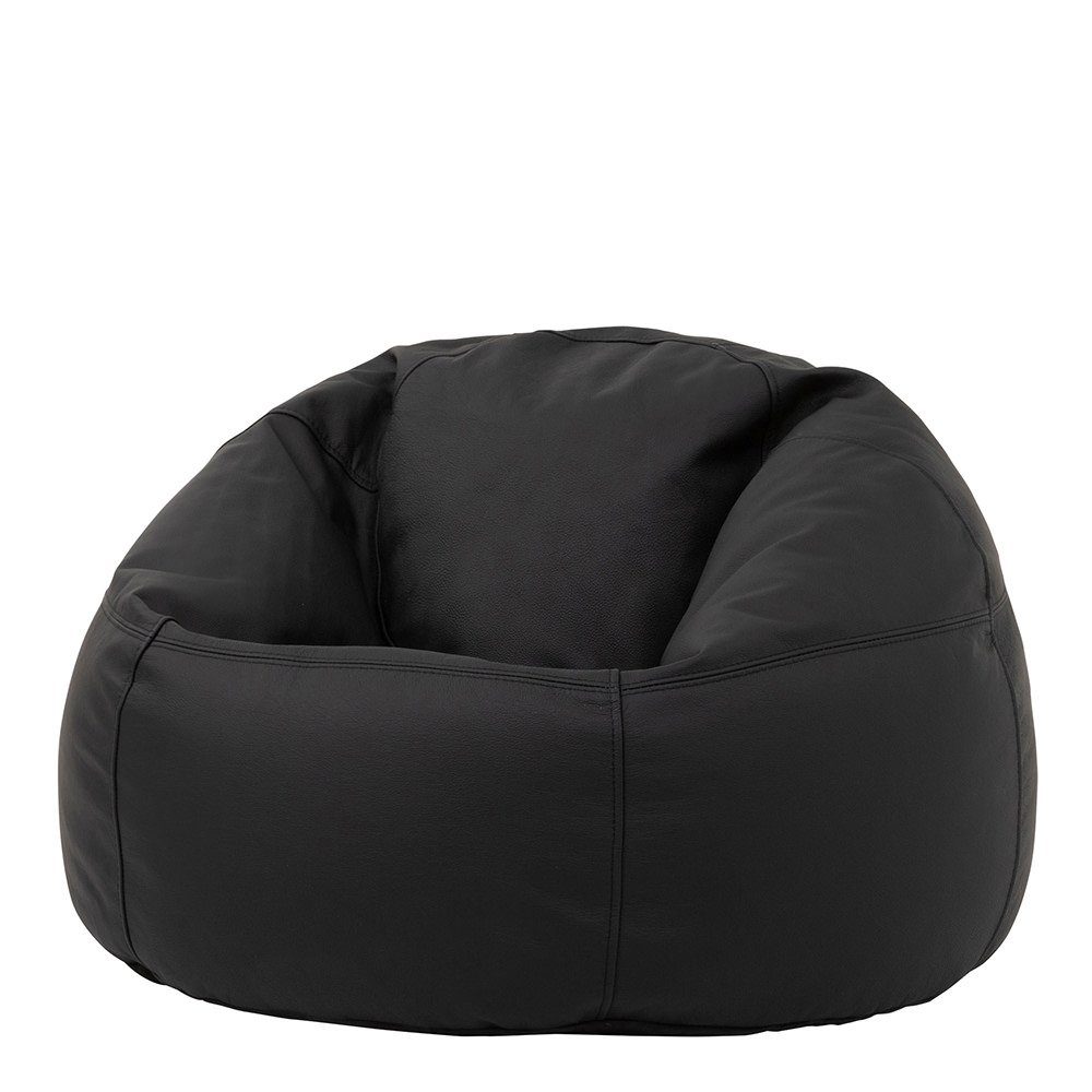 icon Sitzsack Klassischer Sitzsack aus schwarz Leder „Luciano“