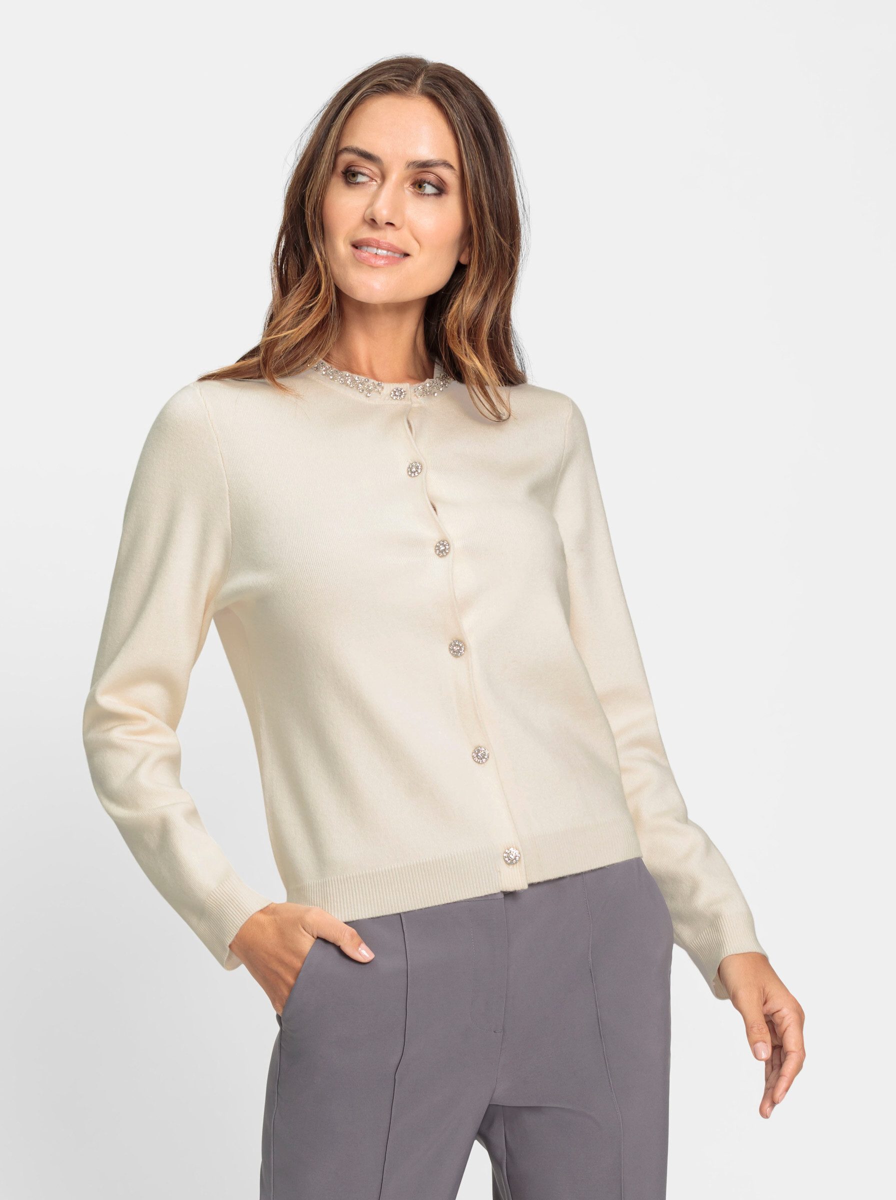heine Strickjacke Feinstrickjacke günstig online kaufen