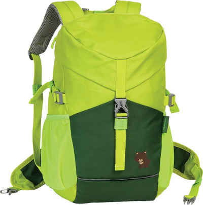 fabrizio® Freizeitrucksack Fabrizio Go Green Kinderrucksack (Kinderrucksack), Kinderrucksack Polyester, recycelt, grün, lime ca. 37cm hoch, Bär