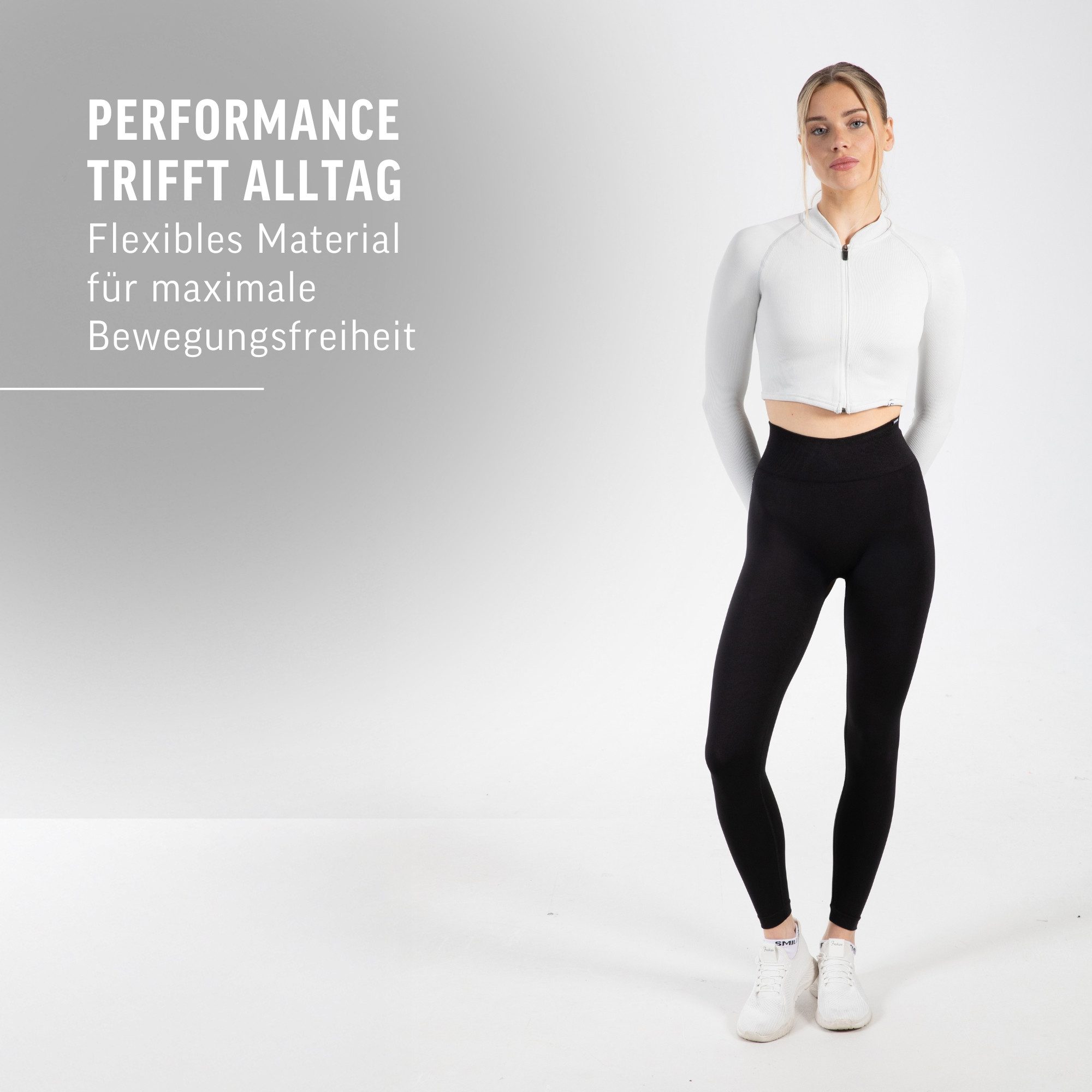 Smilodox Leggings Fenja, High Waist Performance Sportleggings Bequemer Passform, Seamless Design, Schmeichelnder Silhouette für Yoga