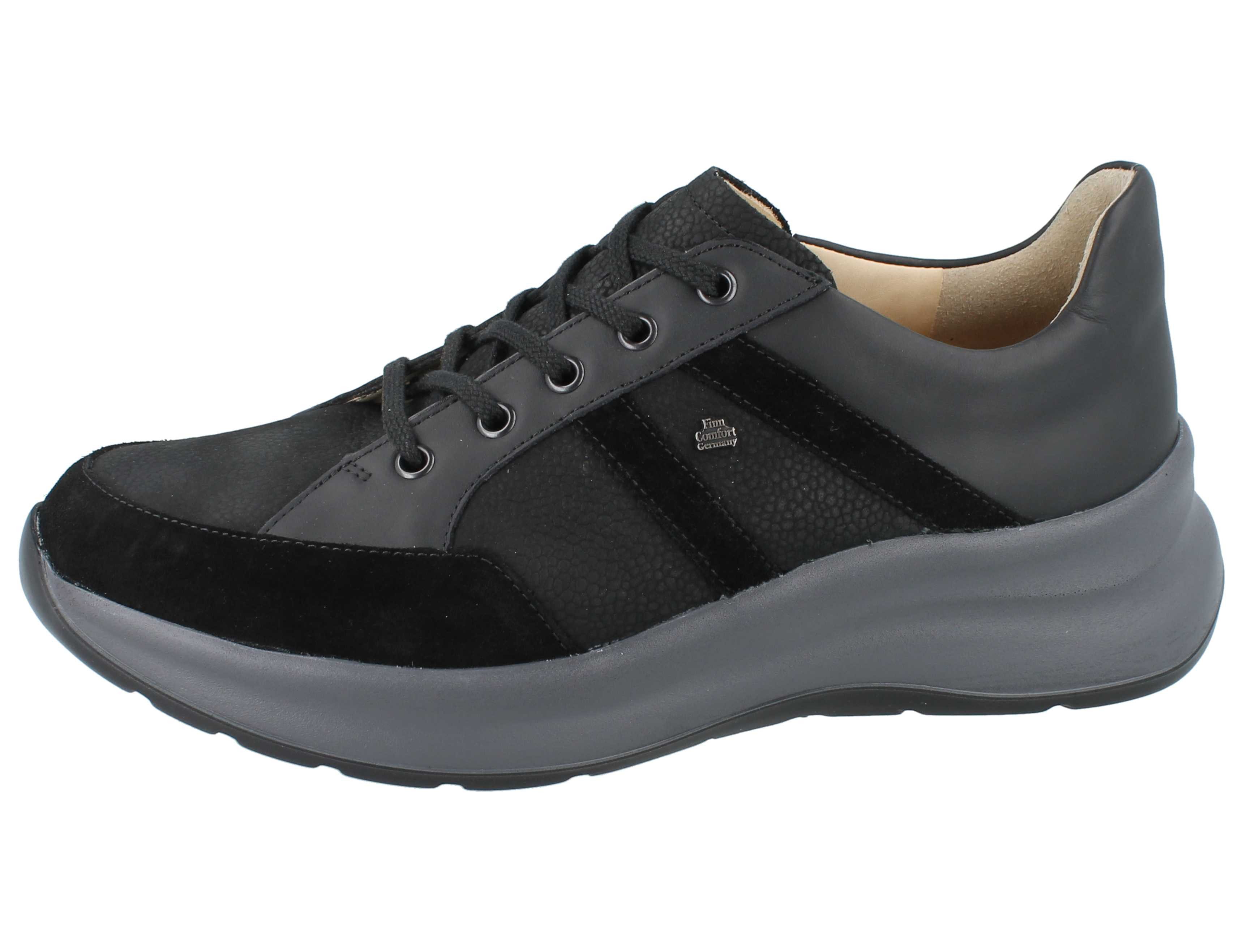 Finn Comfort FINN COMFORT Talara Damen Halbschuhe mit Reißverschluss schwarz Schnürschuh Wechselfußbett