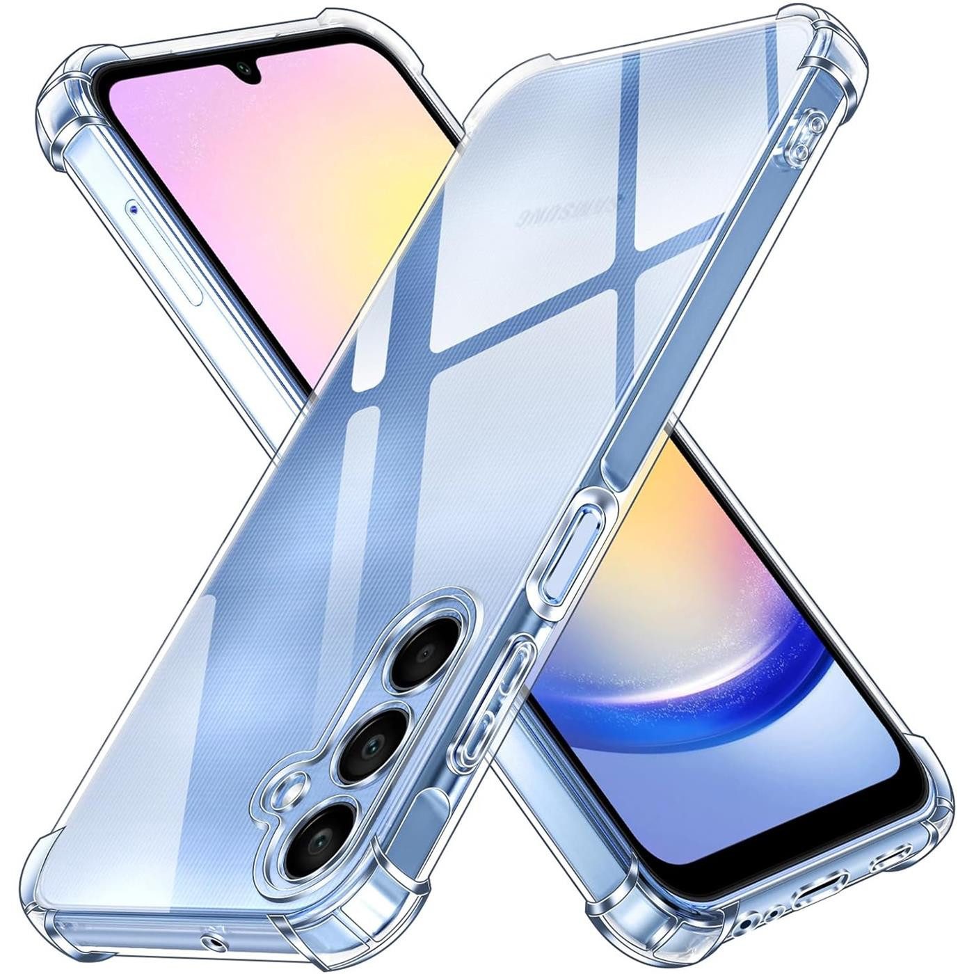 CoolGadget Handyhülle Anti Shock Rugged Case für Samsung Galaxy A25 5G 6,5 Zoll, Slim Cover mit Kantenschutz Schutzhülle für Samsung A25 5G Hülle