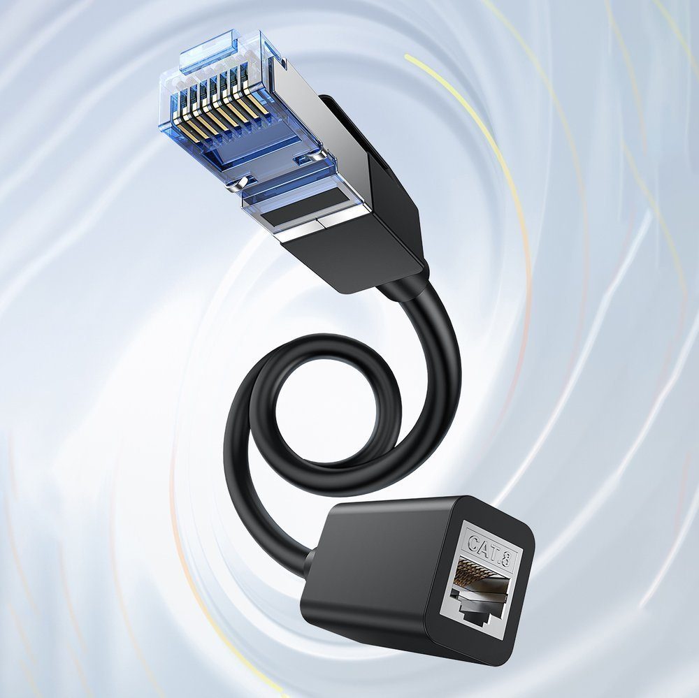 (1 cm) UGREEN 40000 Cat8 Ethernet RJ45 Verlängerungskabel, Verlängerungskabel Mbit/s