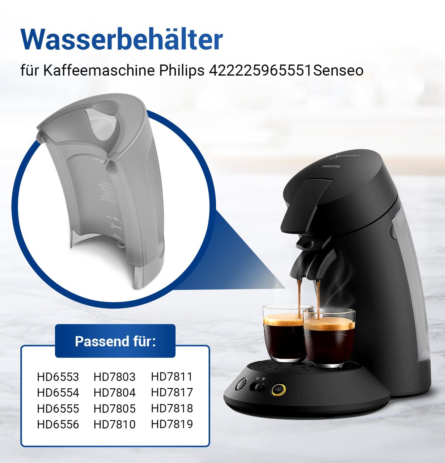 Philips Wassertank Wasserbehälter 422225965551, für Senseo Kaffeemaschine günstig online kaufen