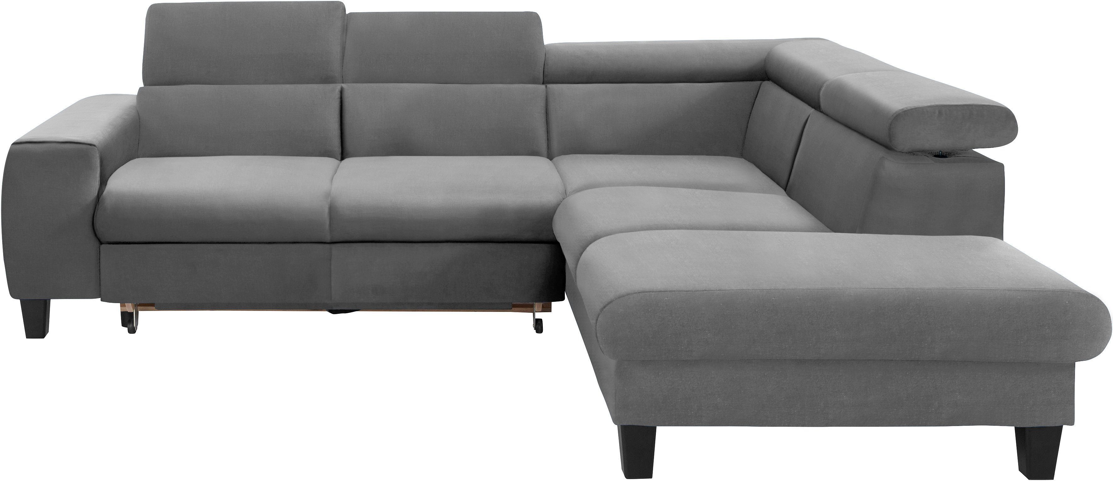 COTTA Ecksofa "Morven L-Form mit Kopfteilverstellung", wahlweise mit Bettfu günstig online kaufen